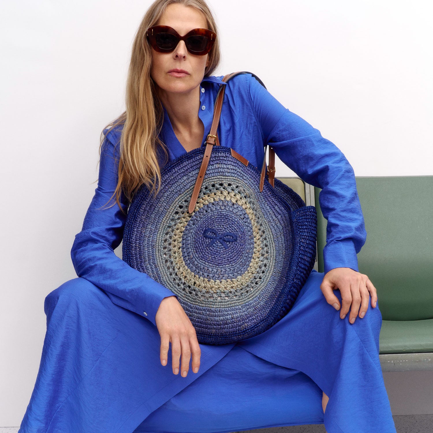 Raffia Round Bow Tote | Anya Hindmarch UK
