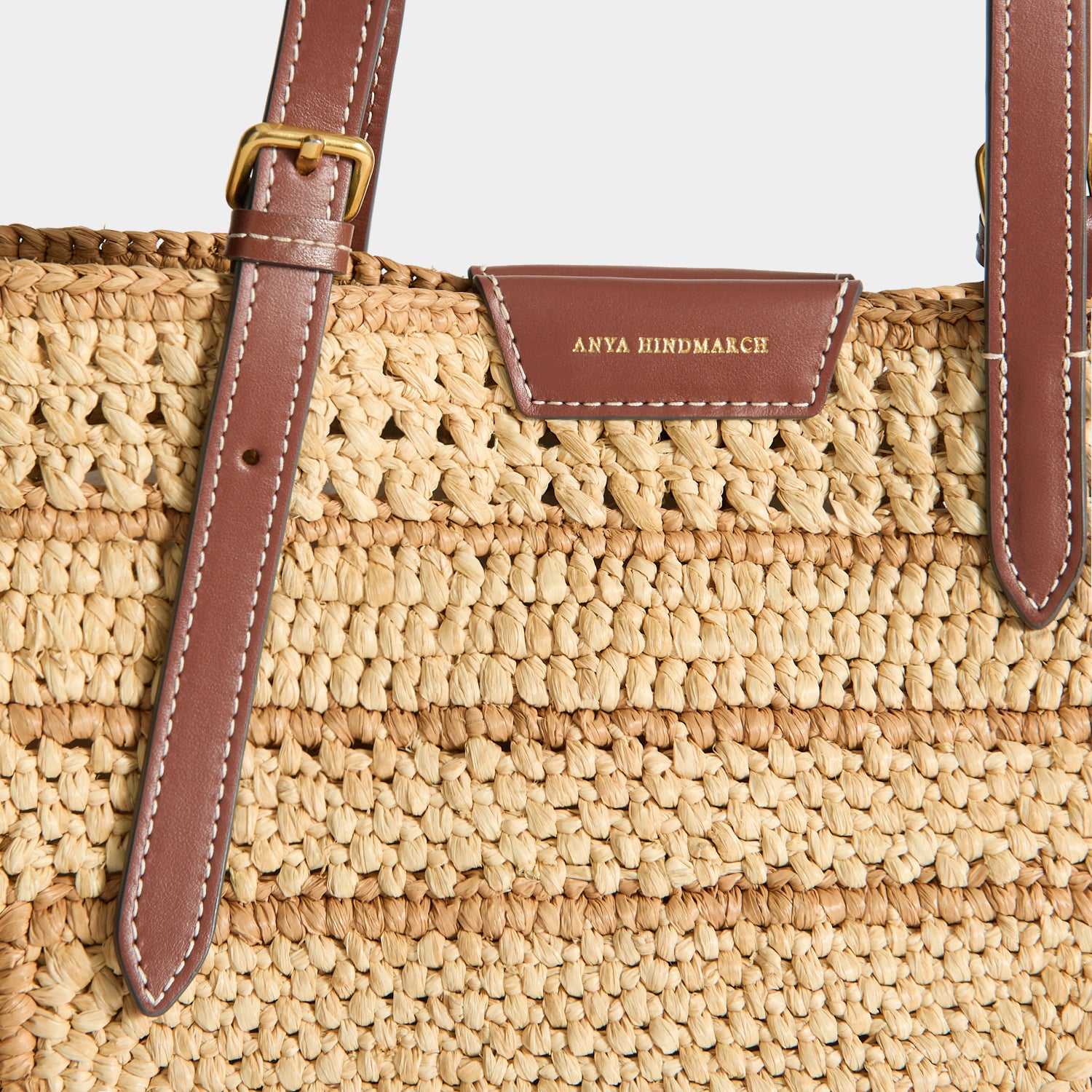 Raffia E/W Bow Tote | Anya Hindmarch