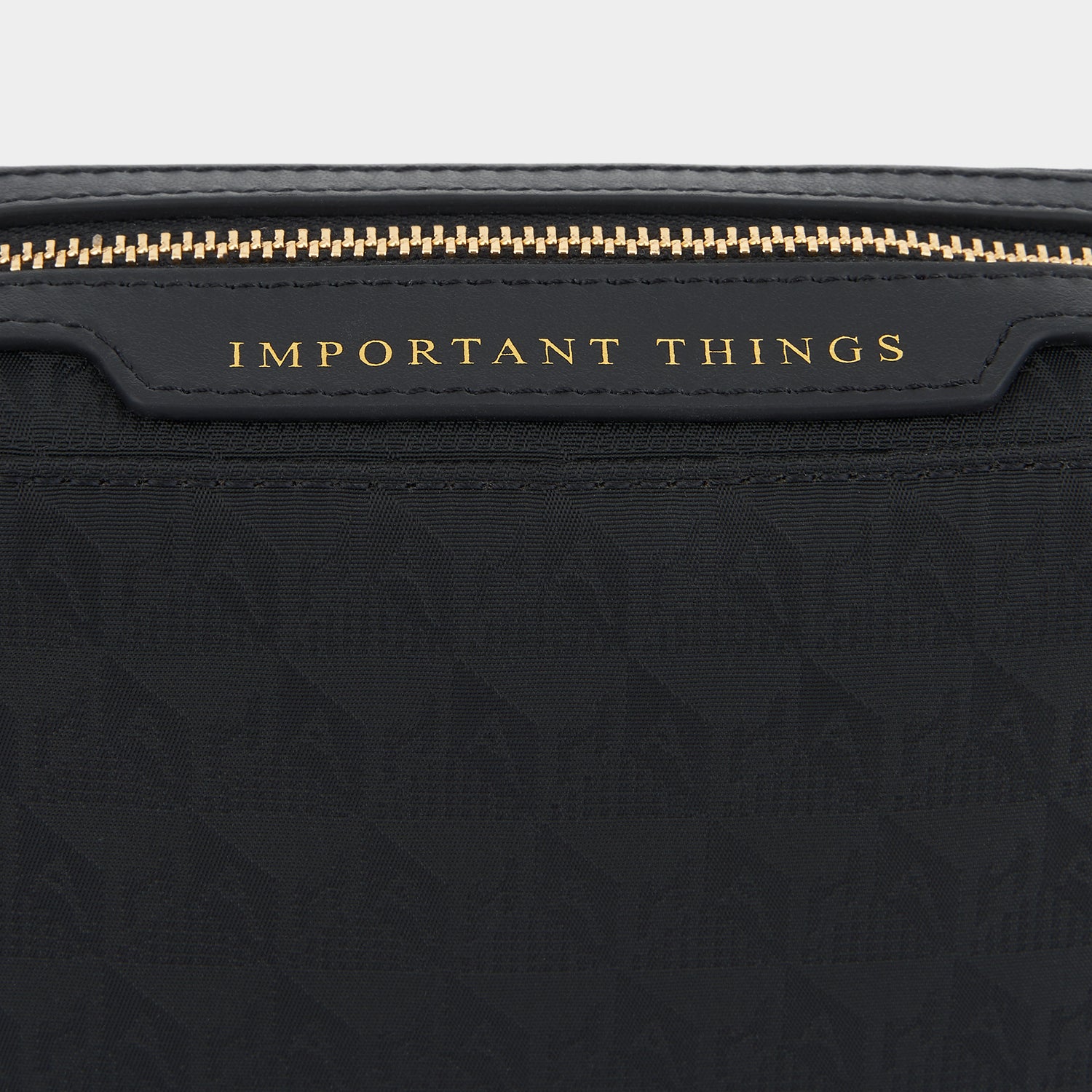 Logo Important Things Pouch -

                  
                    Jacquard Nylon in Black -
                  

                  Anya Hindmarch UK

