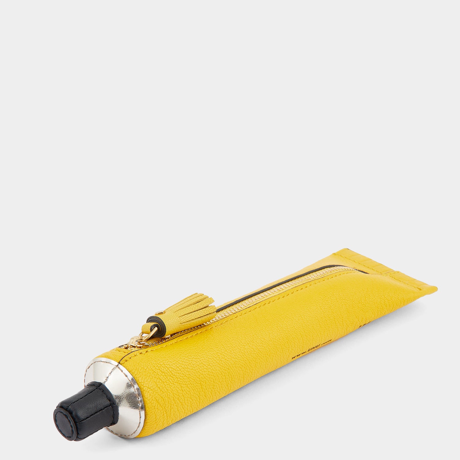 Anya Brands UHU Pencil Case -

                  
                    Capra Leather in Yellow -
                  

                  Anya Hindmarch UK
