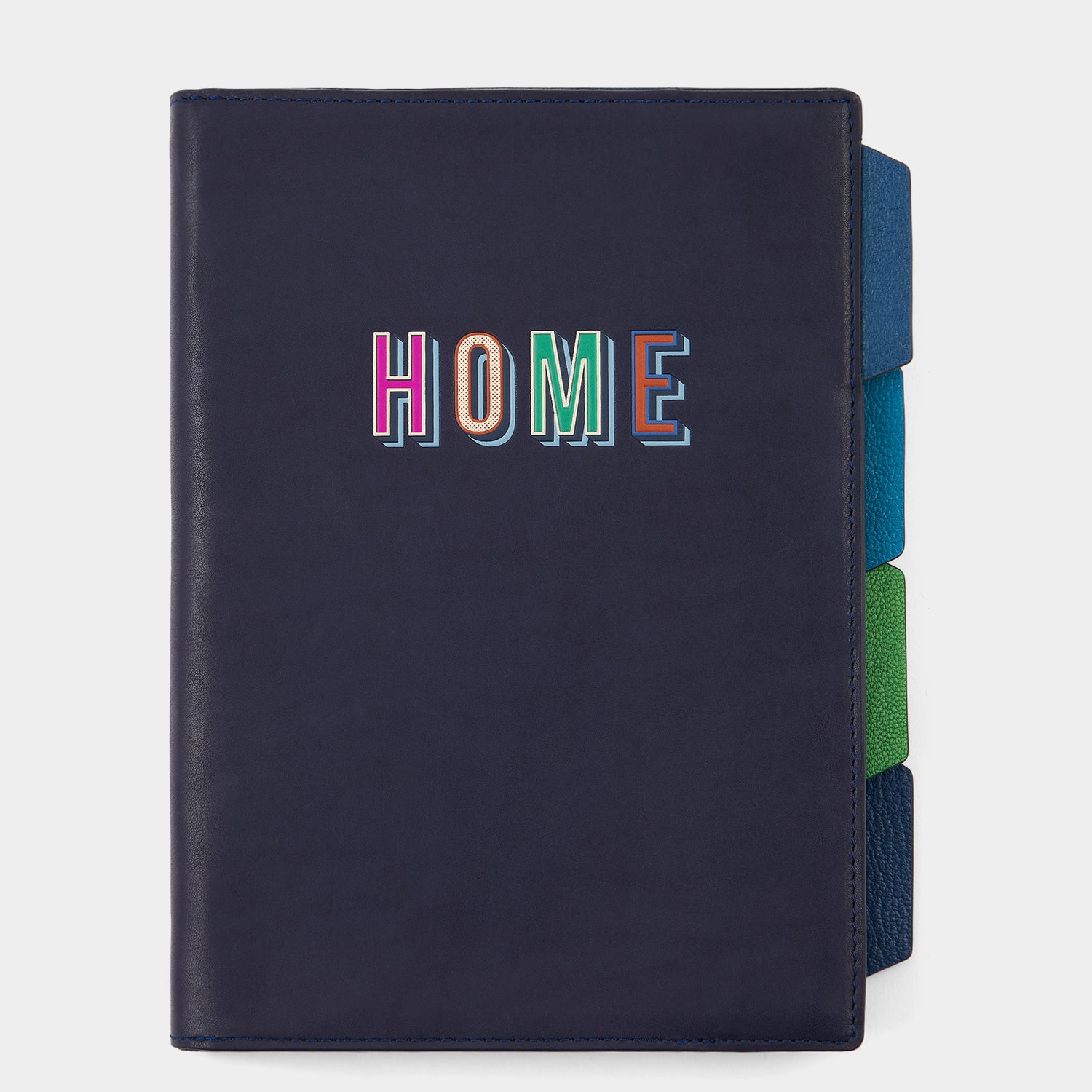 Home Work A5 Two Way Journal -

                  
                    Polished Leather in ink -
                  

                  Anya Hindmarch UK
