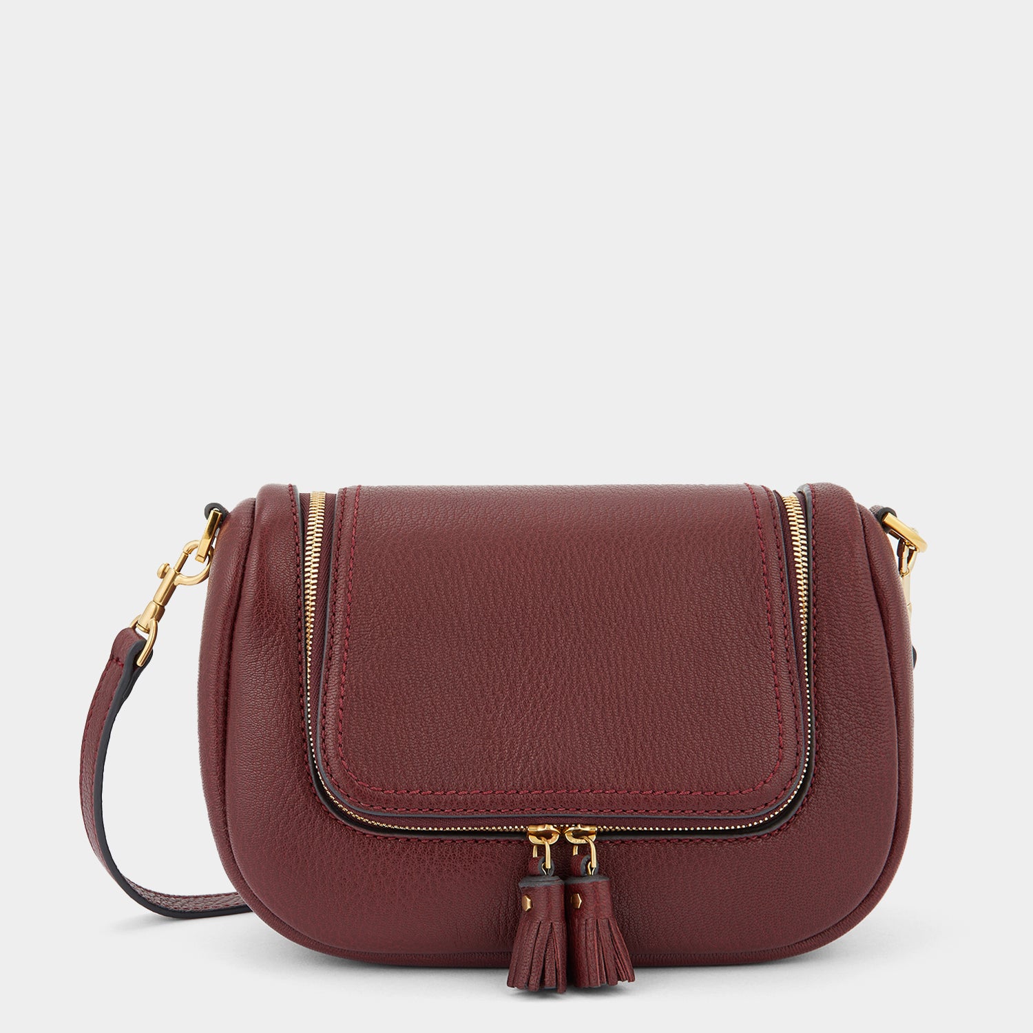 Vere Small Soft Satchel Cross-body -

                  
                    Grain Leather in Rosewood -
                  

                  Anya Hindmarch UK
