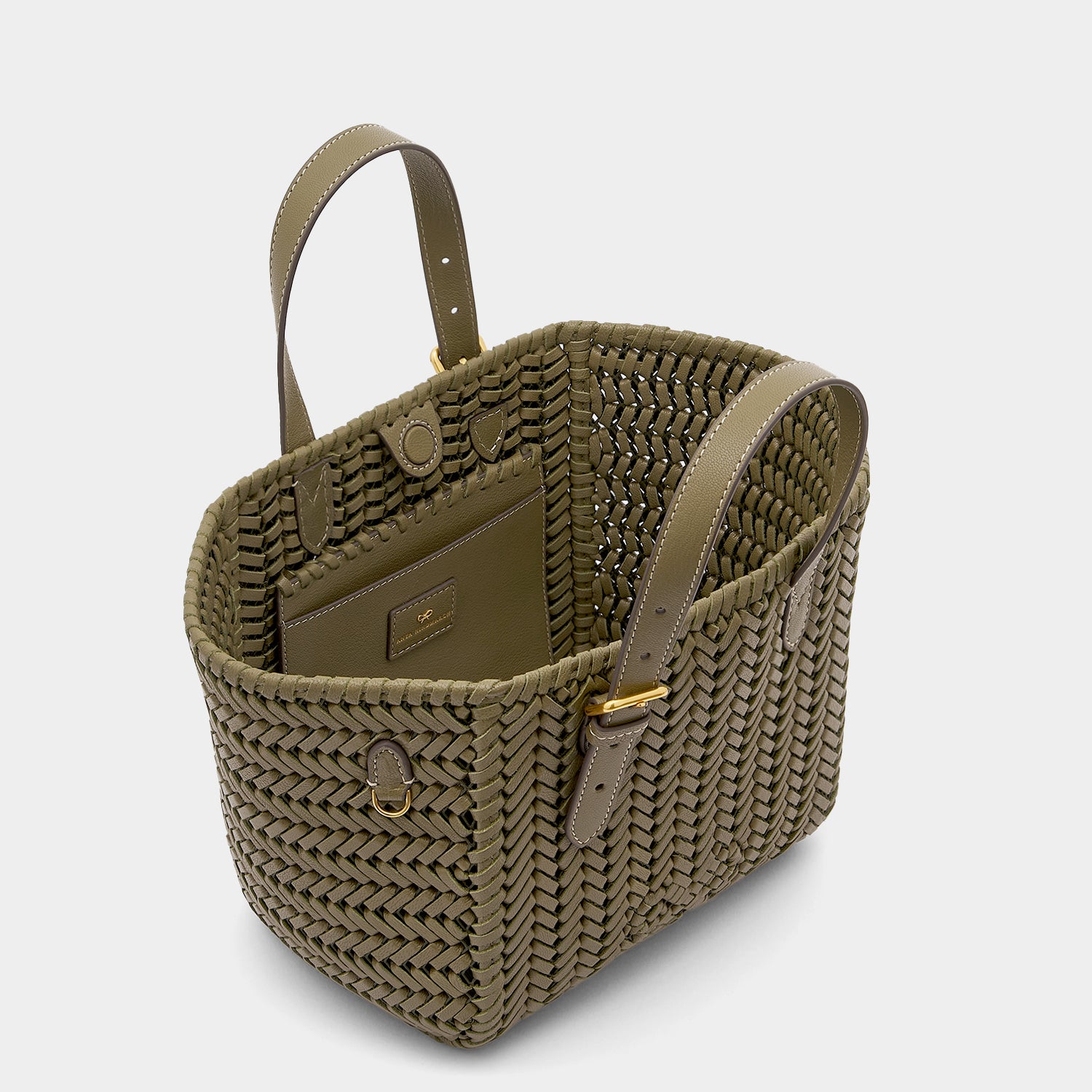 Neeson Small Square Tote -

                  
                    Capra Leather in Fern -
                  

                  Anya Hindmarch UK
