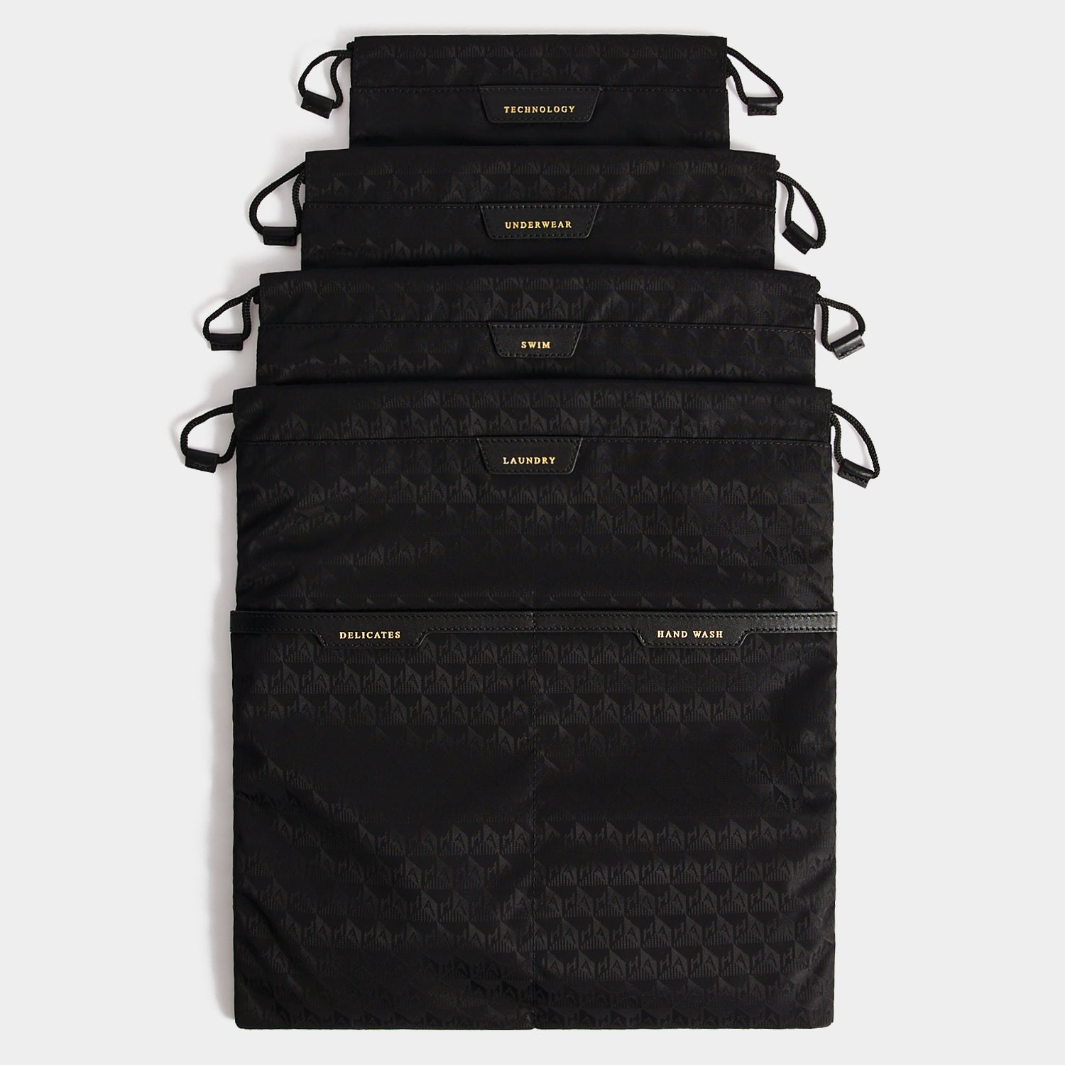 Logo Drawstring Pouches Set | Anya Hindmarch UK