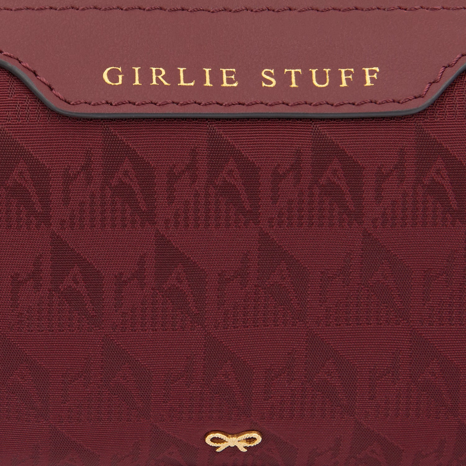Logo Girlie Stuff Pouch -

                  
                    Recycled Nylon in Medium Red -
                  

                  Anya Hindmarch UK
