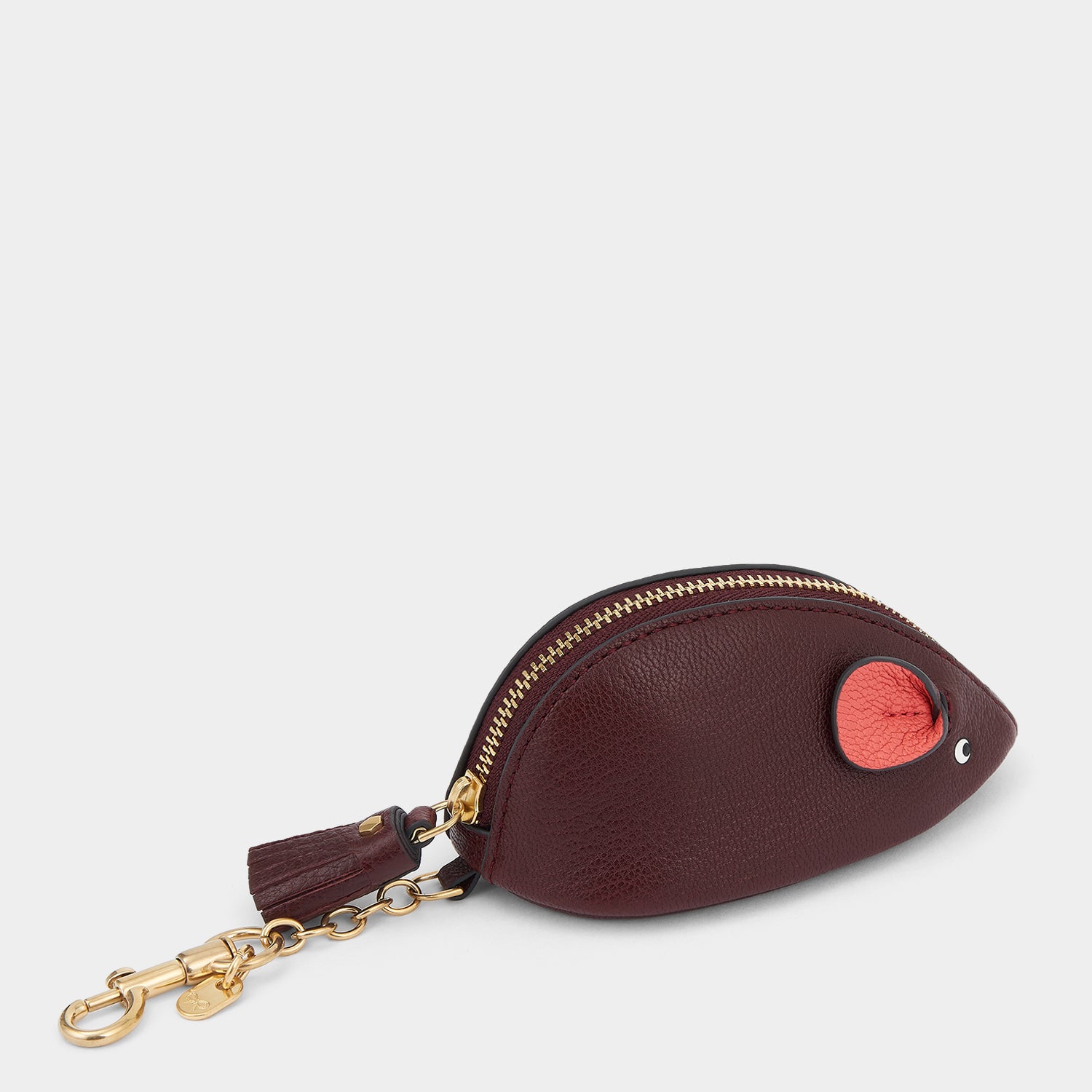 Mouse Coin Purse -

                  
                    Capra Leather in Rosewood -
                  

                  Anya Hindmarch UK
