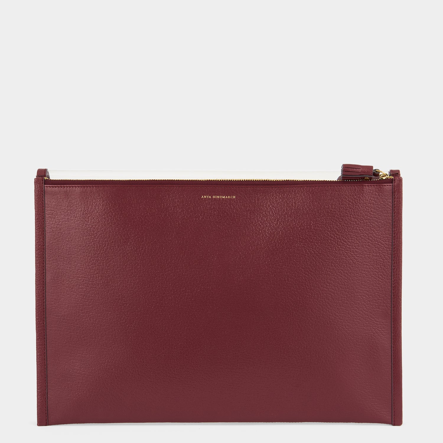 Documents Envelope -

                  
                    Capra Leather in Medium Red/Clear -
                  

                  Anya Hindmarch UK
