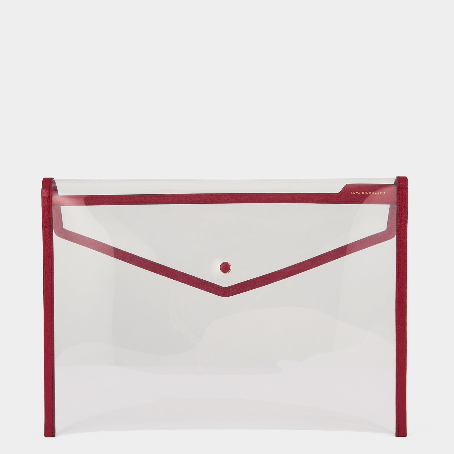 Files Envelope -

                  
                    Capra Leather in Red/Clear -
                  

                  Anya Hindmarch UK
