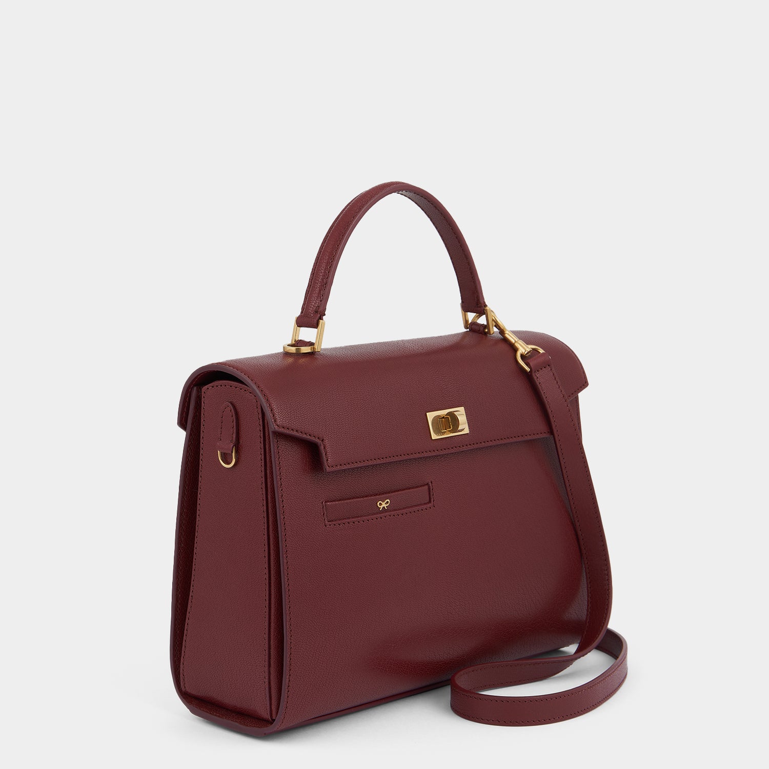 Mortimer Top Handle -

                  
                    Leather in Rosewood -
                  

                  Anya Hindmarch UK
