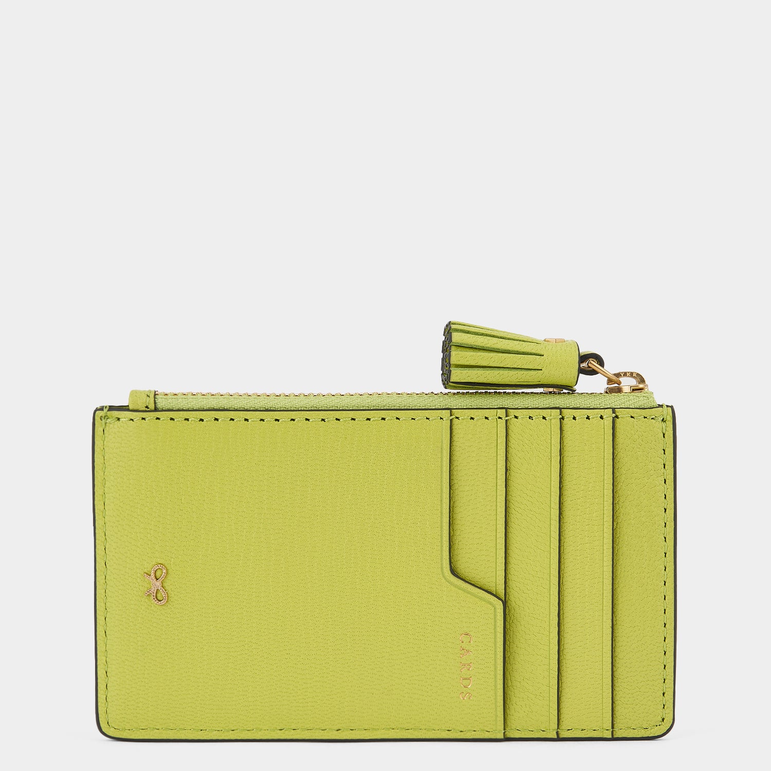 Kawaii Wink Zip Card Case -

                  
                    Capra Leather in Lime -
                  

                  Anya Hindmarch UK
