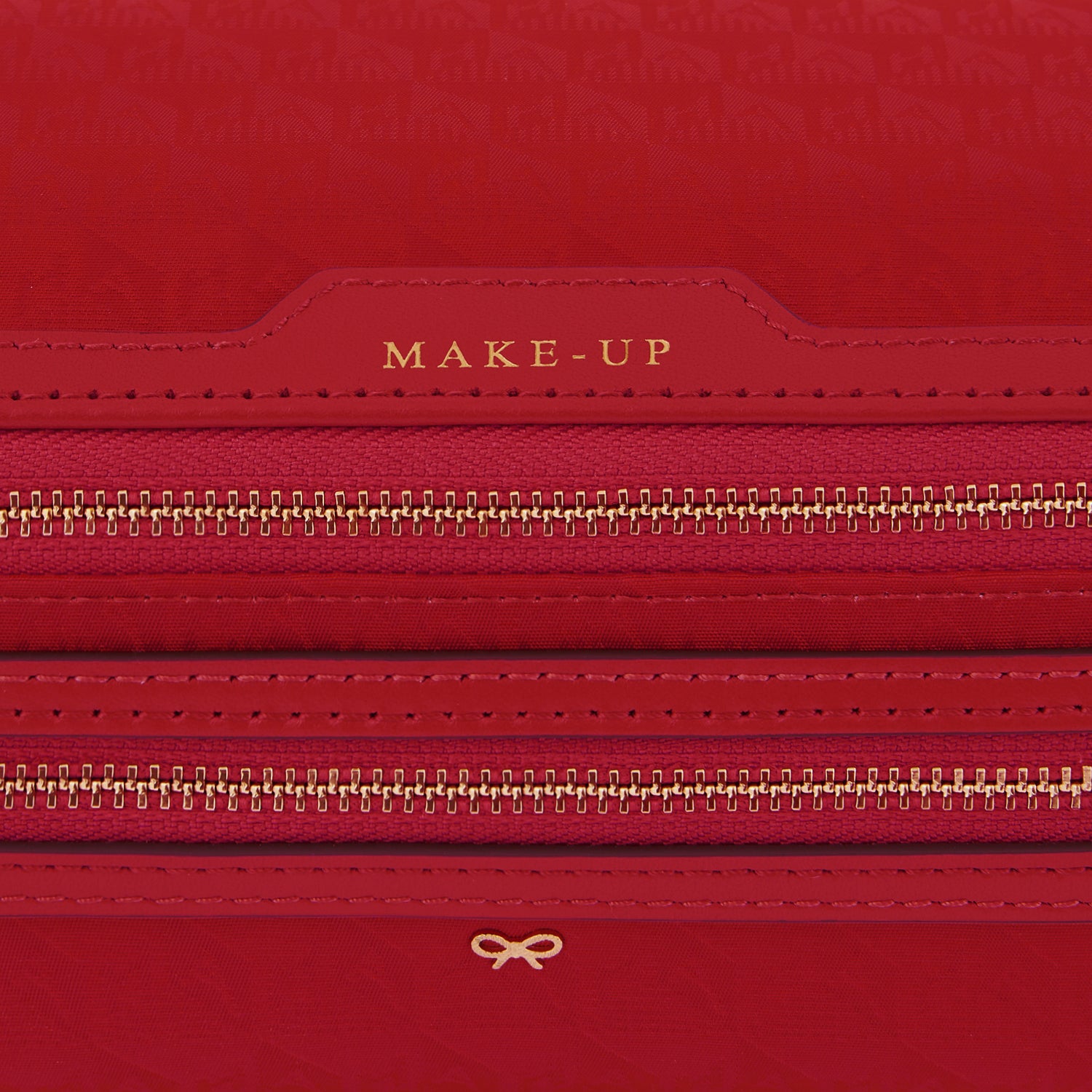 Logo Make-Up Pouch -

                  
                    Jacquard Nylon Up in Red -
                  

                  Anya Hindmarch UK
