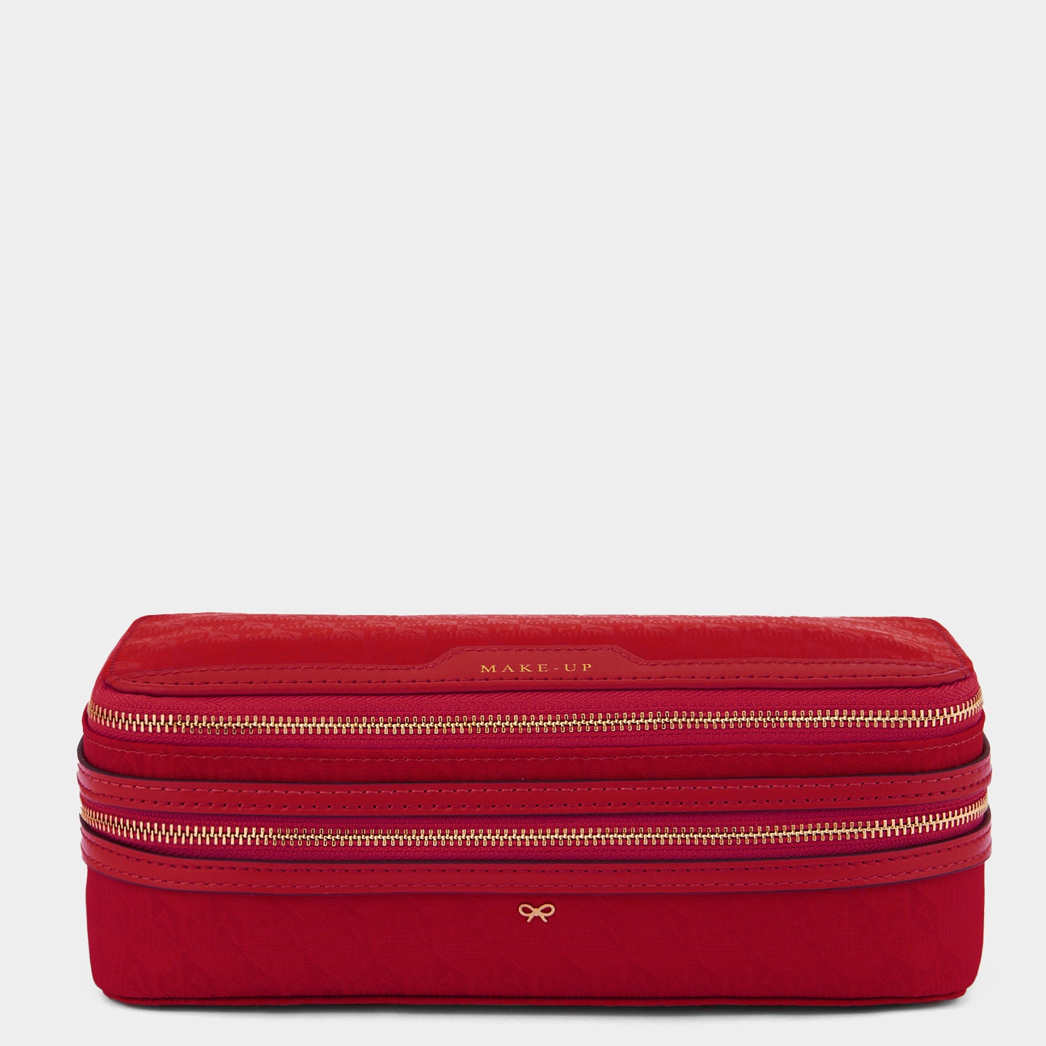 Logo Make-Up Pouch -

                  
                    Jacquard Nylon Up in Red -
                  

                  Anya Hindmarch UK
