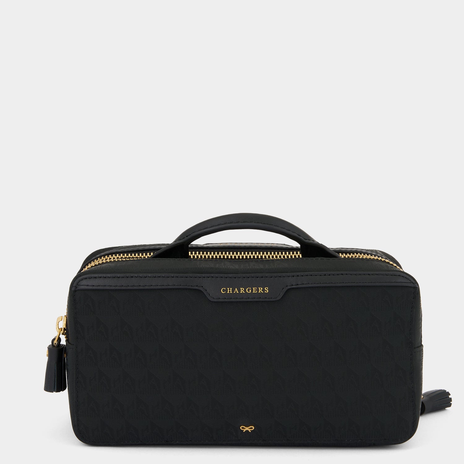 関税込☆ANYA HINDMARCH Jacquard Logo Bathroom Cabinet Pouch Logo Bathroom Cabinet | Anya Hindmarch US