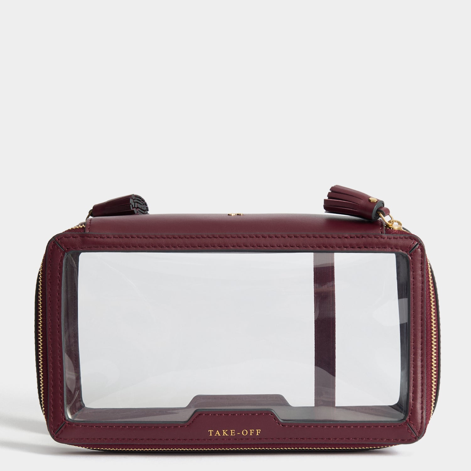 ANYA HINDMARCH クリアポーチ TAKE-OFF Logo In-Flight Case | Anya Hindmarch UK