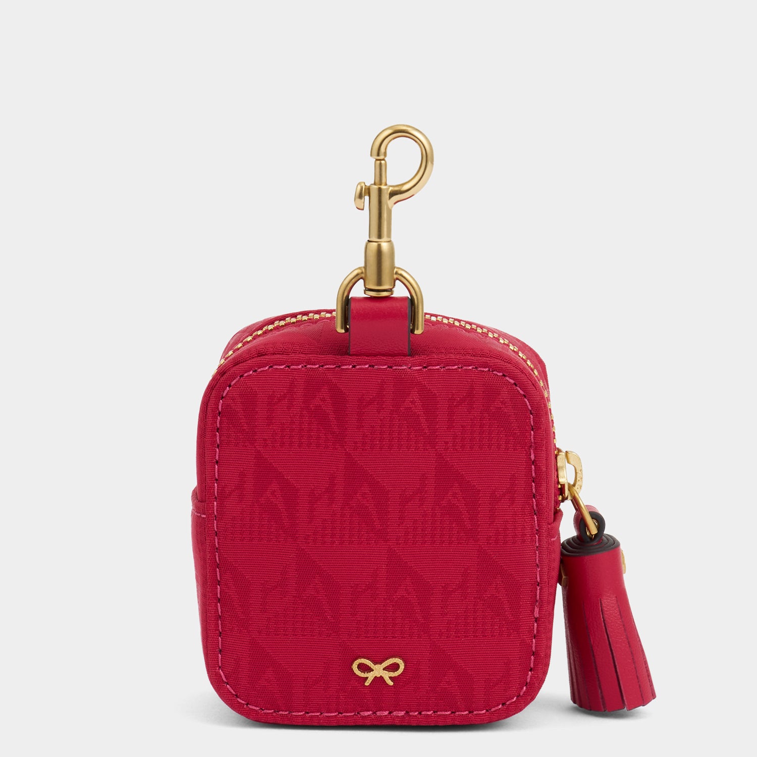 関税なし☆ANYA HINDMARCH Magenta Logo Earphones Travel Pouch Logo Ear Phones Travel Pouch | Anya Hindmarch UK