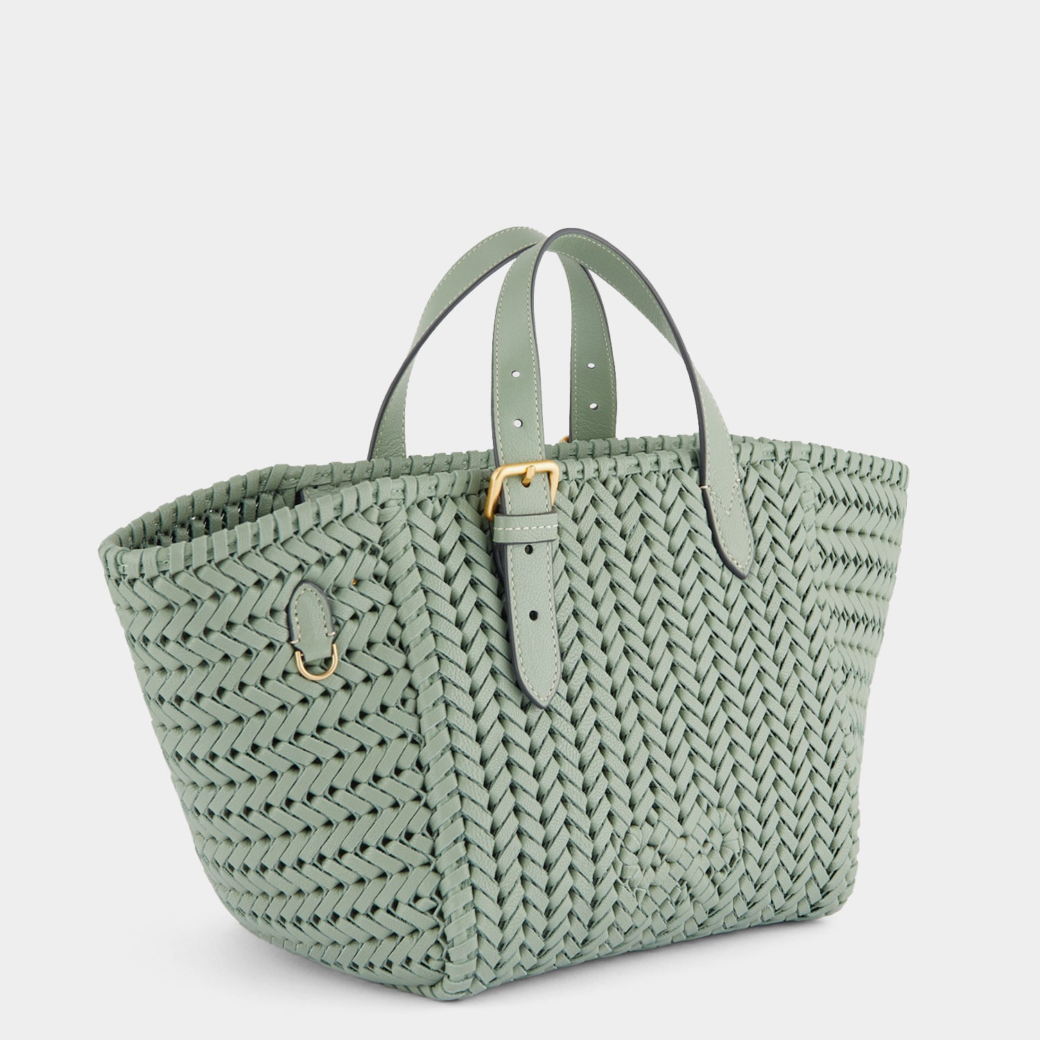 Neeson Small Square Tote -

                  
                    Capra Leather in Moss -
                  

                  Anya Hindmarch UK
