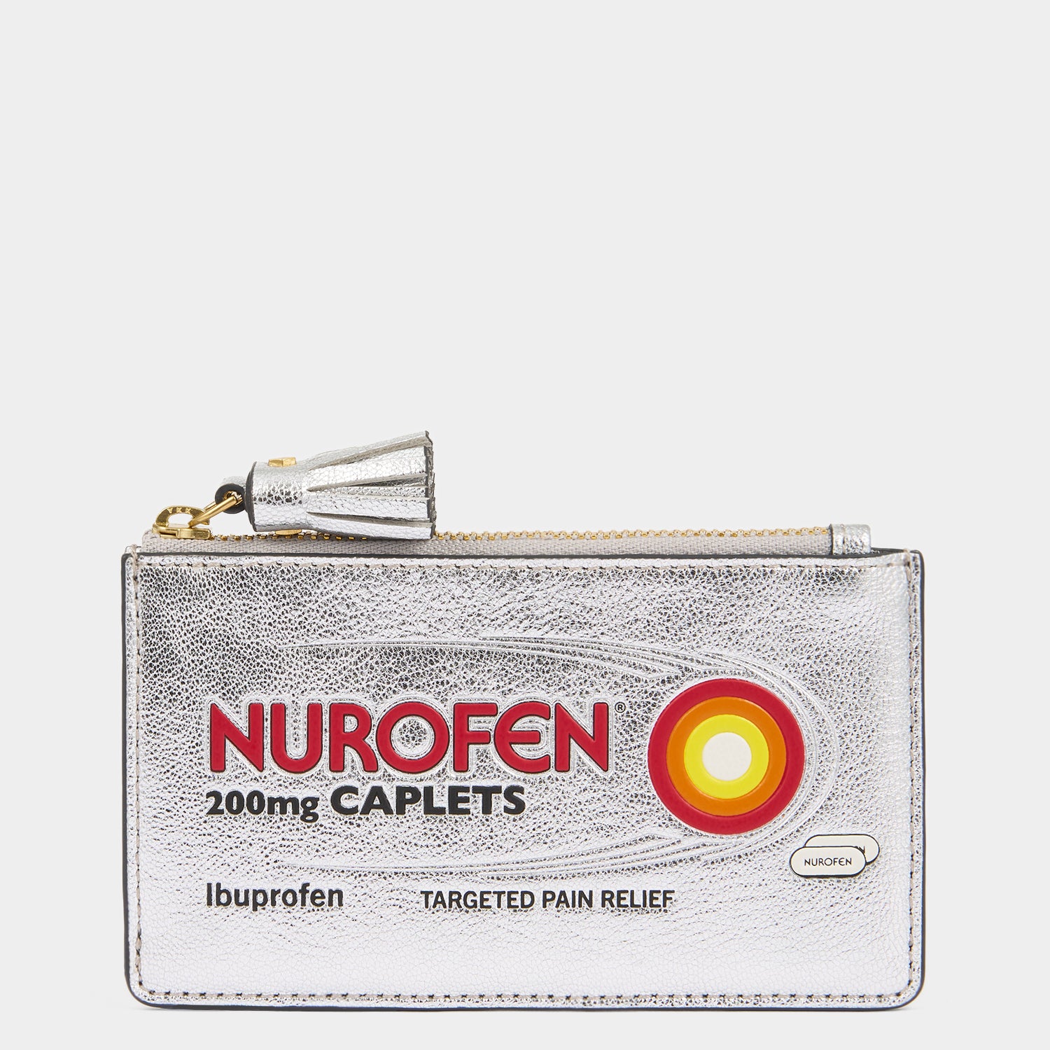 Anya Brands Nurofen Zip Card Case -

                  
                    Capra Leather in Metallic Silver -
                  

                  Anya Hindmarch UK
