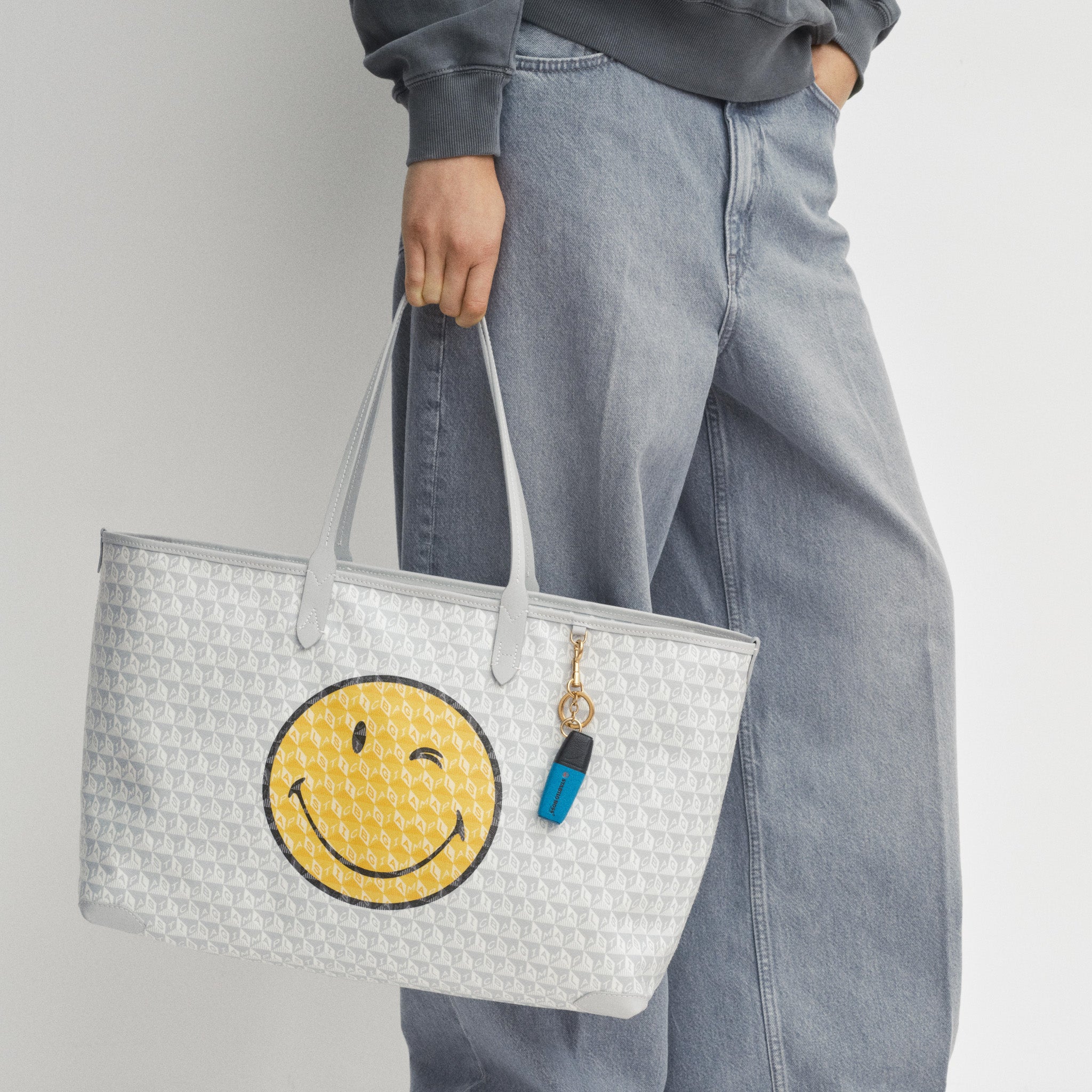 I Am A Plastic Bag Wink Zipped Tote | Anya Hindmarch