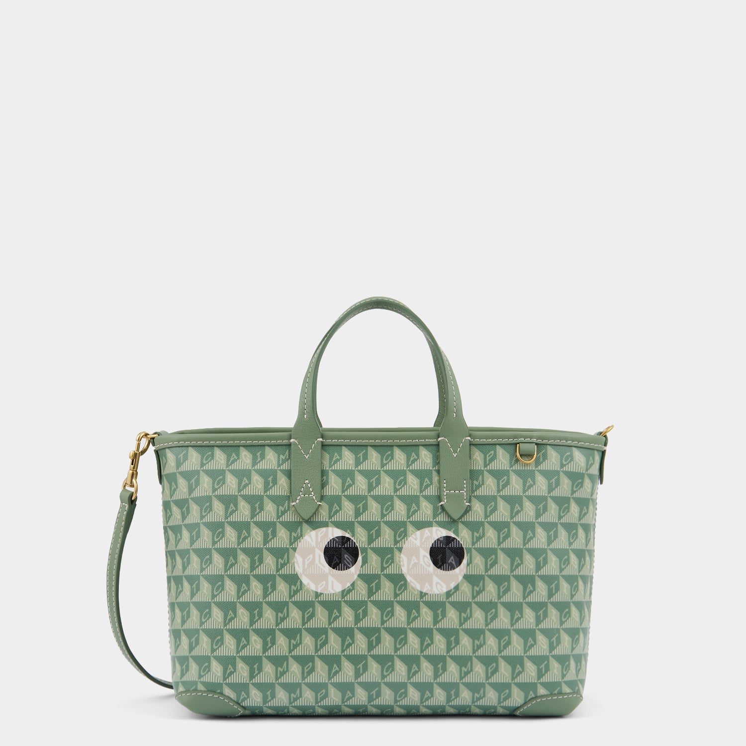 I Am A Plastic Bag XS Eyes Zipped Cross-body Tote | Anya Hindmarch UK