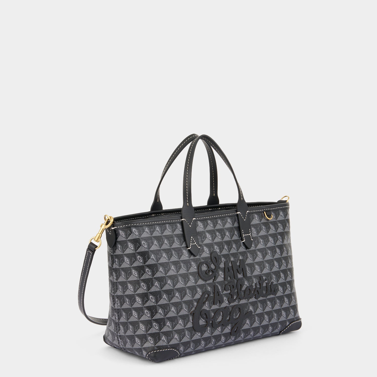 I Am A Plastic Bag XS Zipped Motif Cross-body Tote | Anya