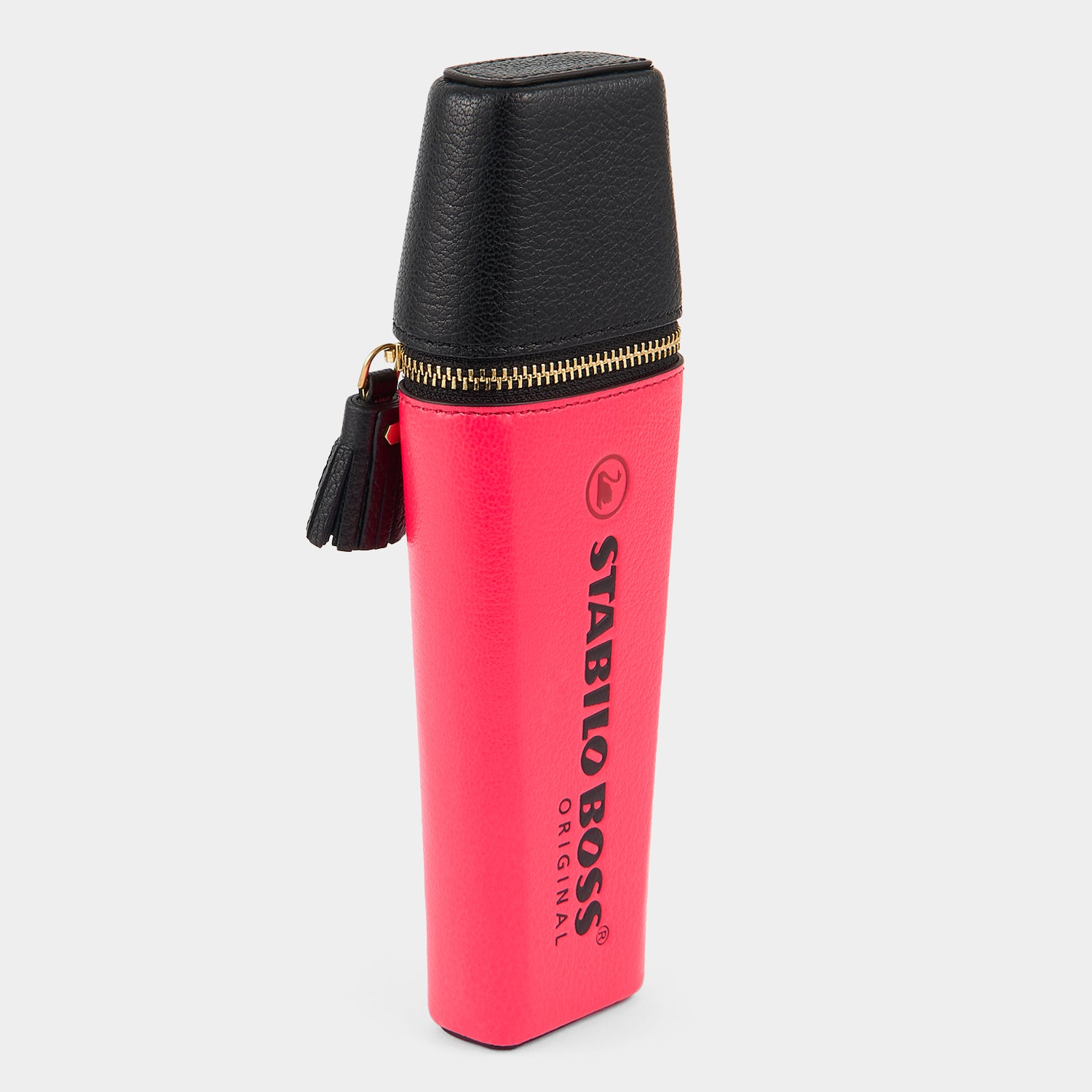 アニヤハインドマーチ　STABILO BOSS パース ピンク/ブラック Anya Brands STABILO BOSS ORIGINAL Pencil Case | Anya Hindmarch UK