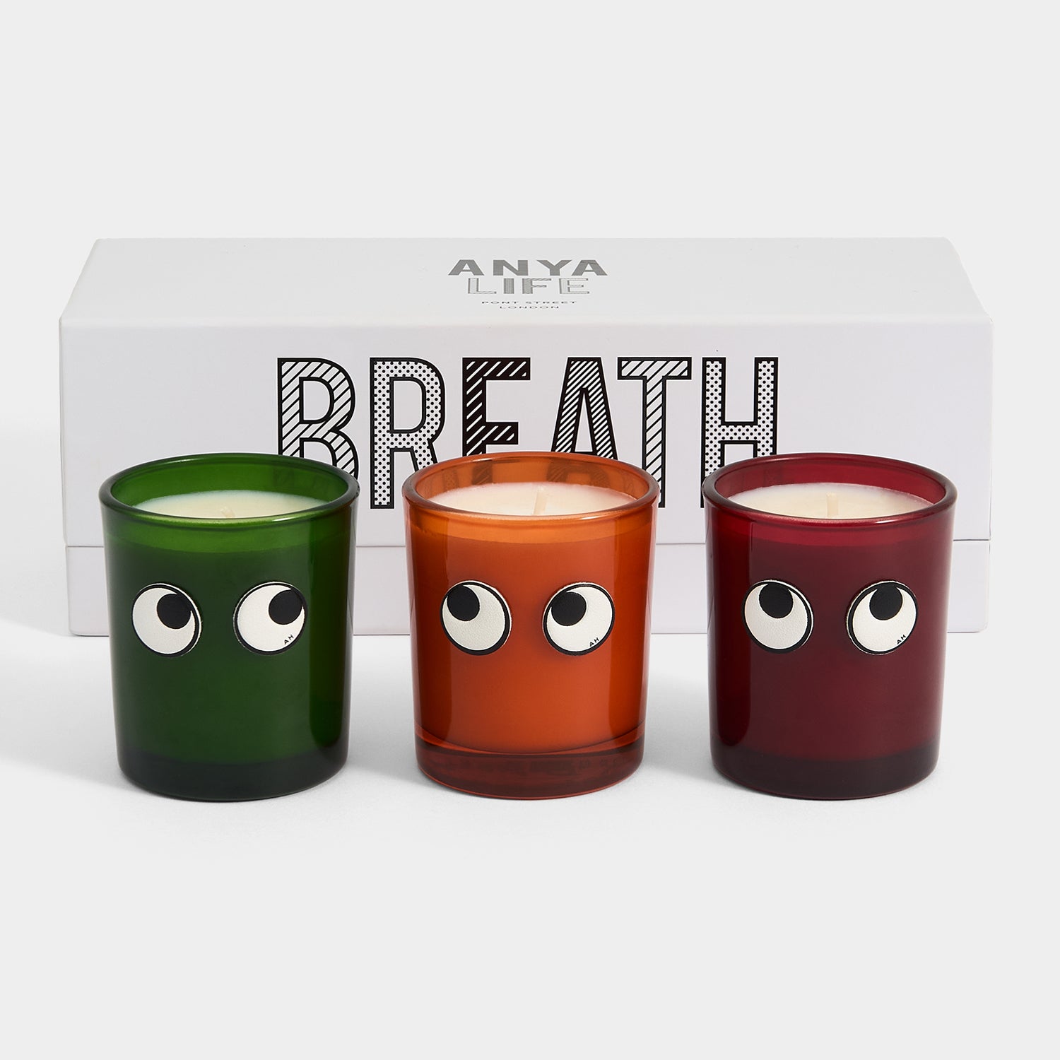 Set of 3 Mini Eyes Candles | Anya Hindmarch UK