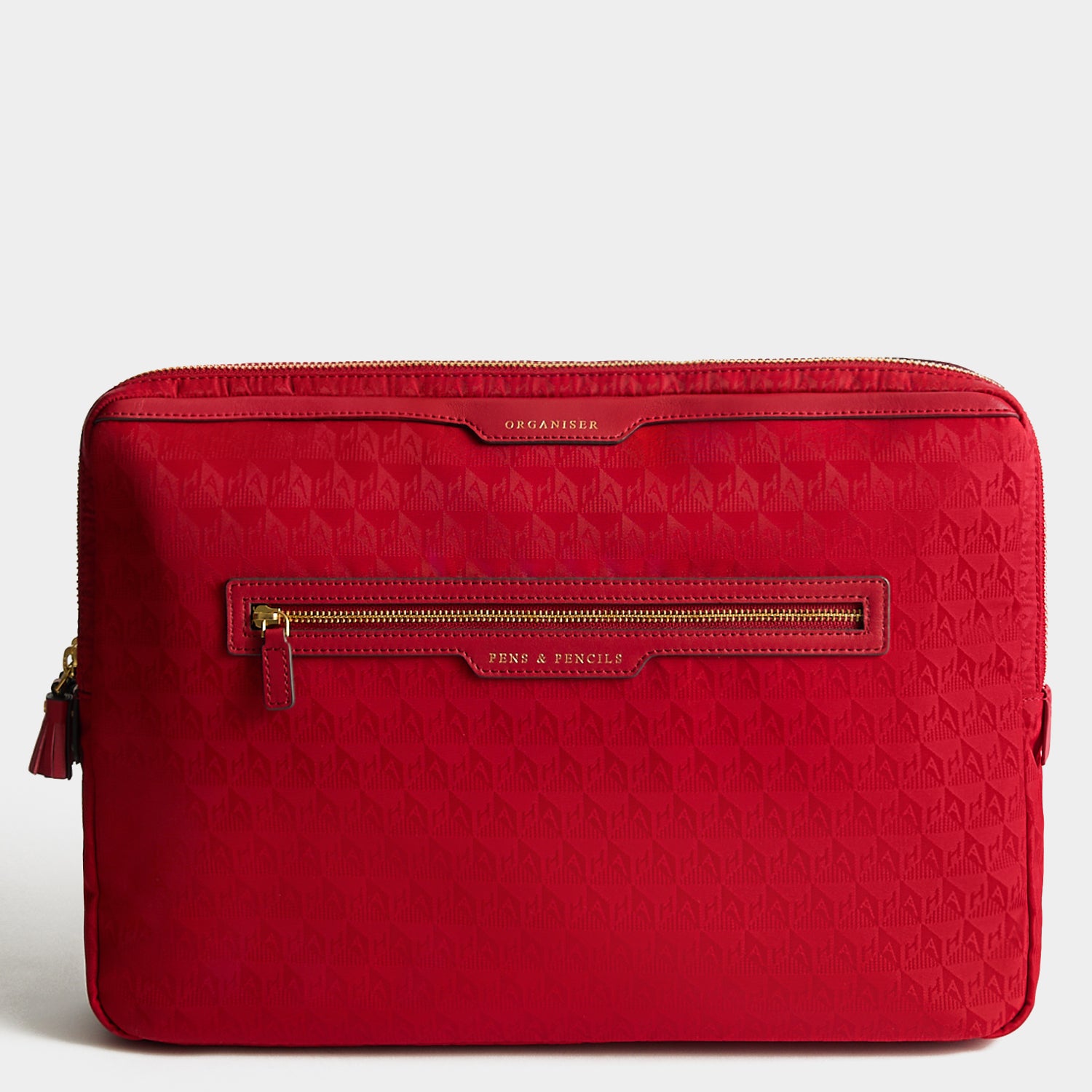 ANYA HINDMARCH レザーケース レッド Double Laptop Organiser Case | Anya Hindmarch UK