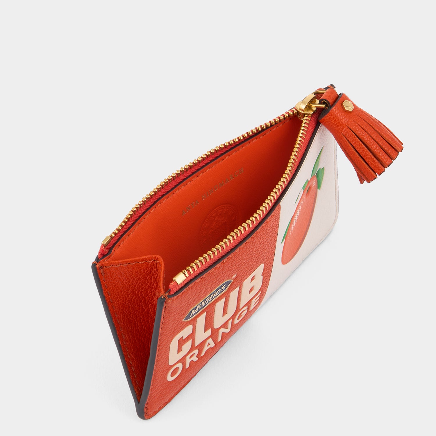 新作【Anya Hindmarch】McVitie's Club Orange カードケース Anya Brands McVitie's Club Orange Zip Loose Pocket | Anya