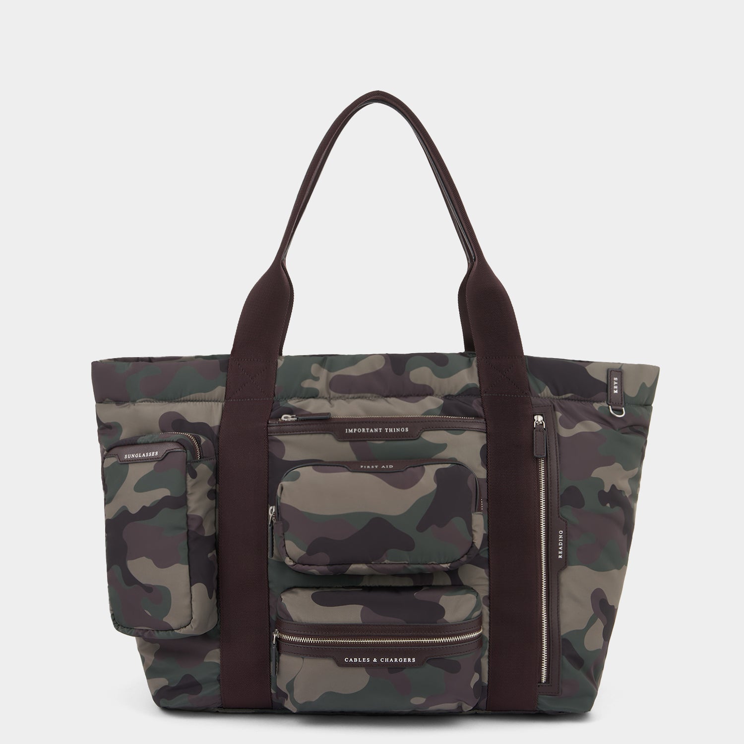 【新品未使用】ANYA HINDMARCH トラベルバッグ camo nylon Camouflage Travel Tote Bag With Pockets | Anya Hindmarch UK