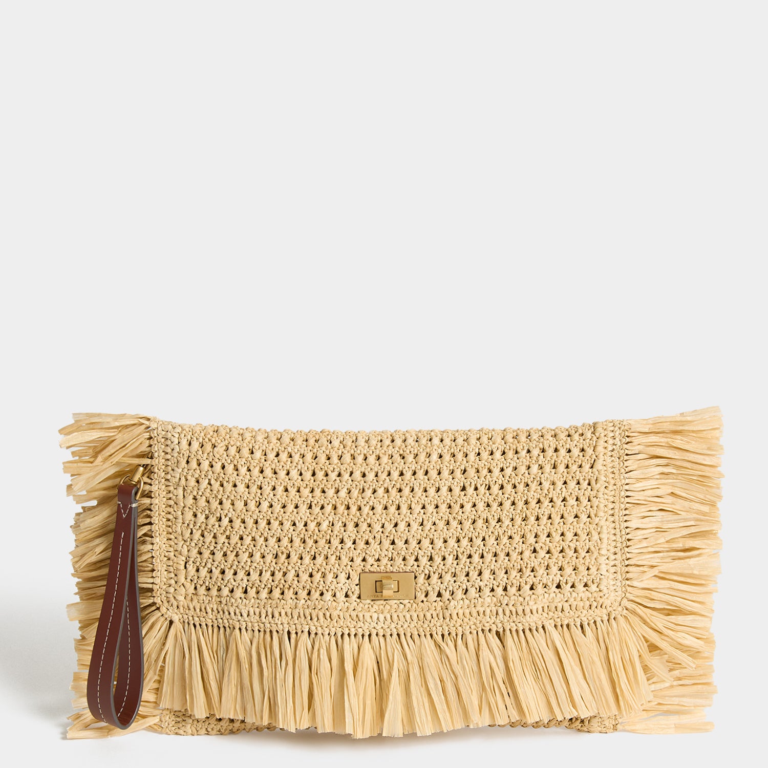 Raffia Oversized Clutch | Anya Hindmarch UK
