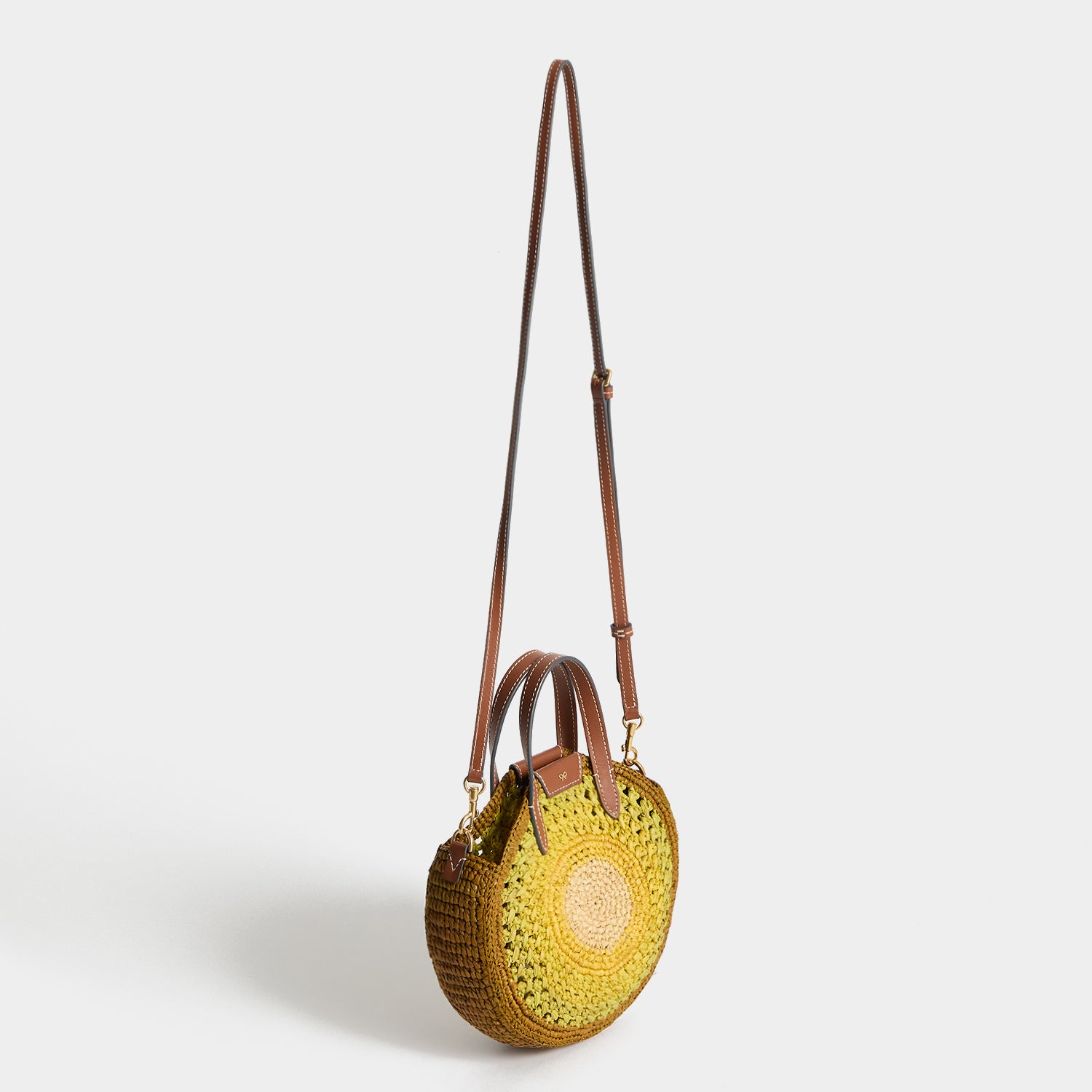 Raffia Small Round Bow Tote | Anya Hindmarch UK