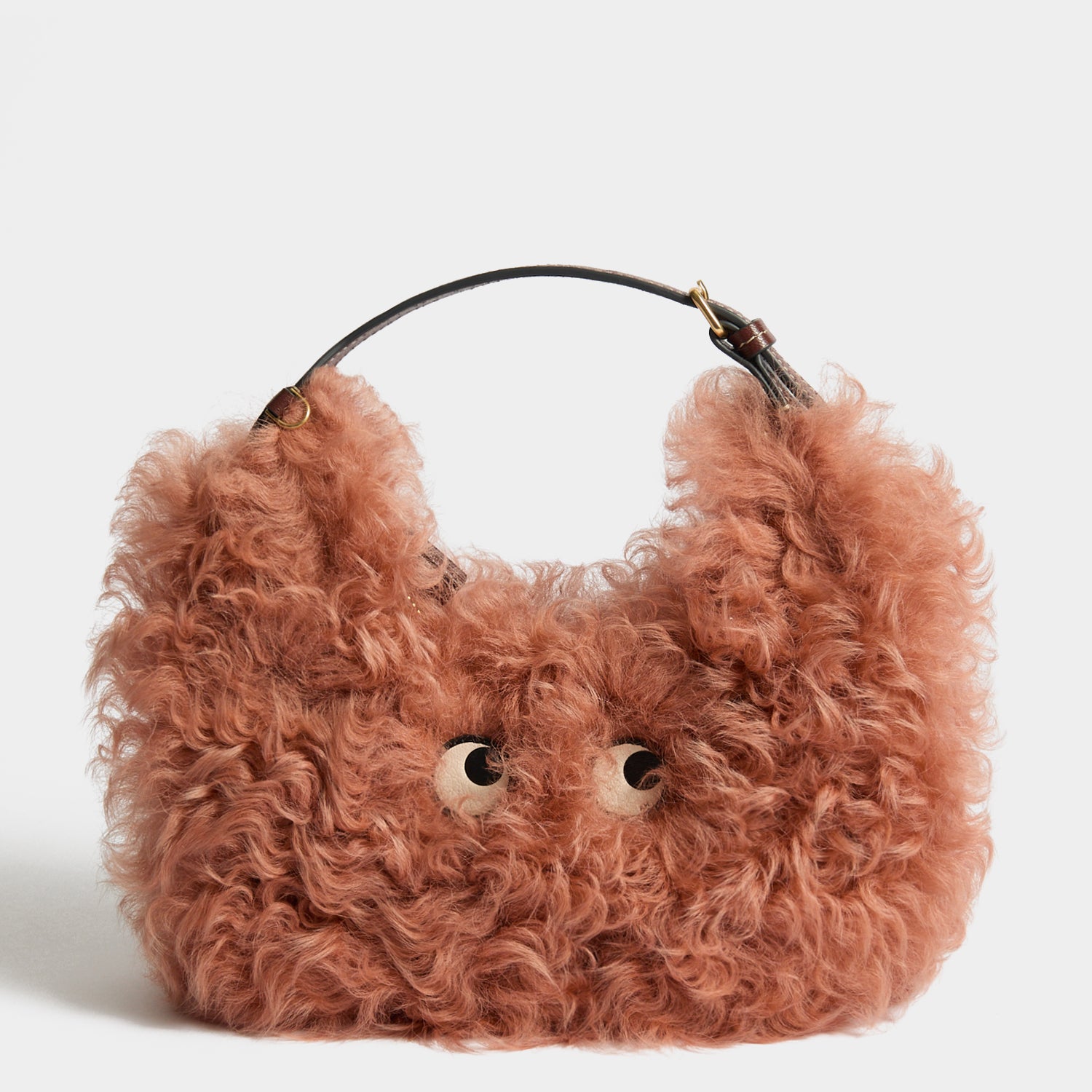 Shearling Eyes Half Moon Bag | Anya Hindmarch