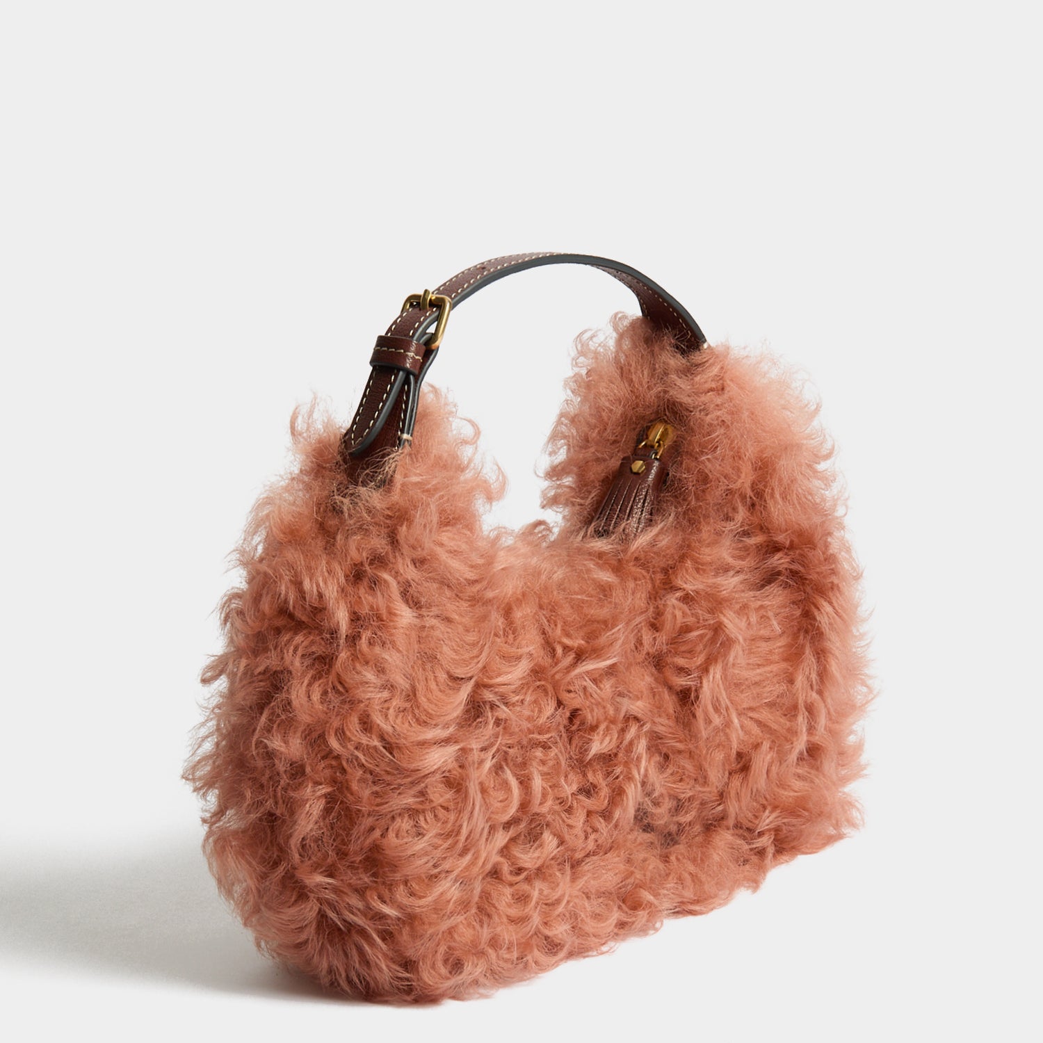 Shearling Eyes Half Moon Bag | Anya Hindmarch