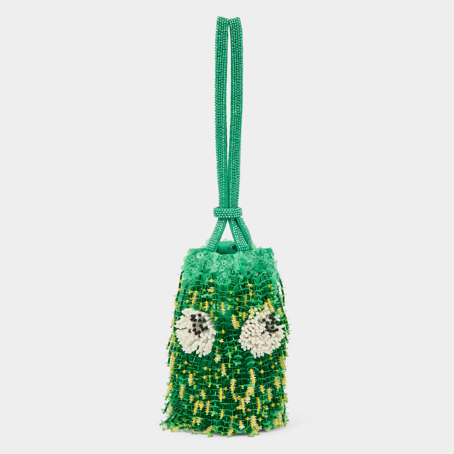 Myra Bag Minth Bucket Bag S-5245 - Green, Canvas & Leather, 12.5" X 13.5" X 5.5" - View #3