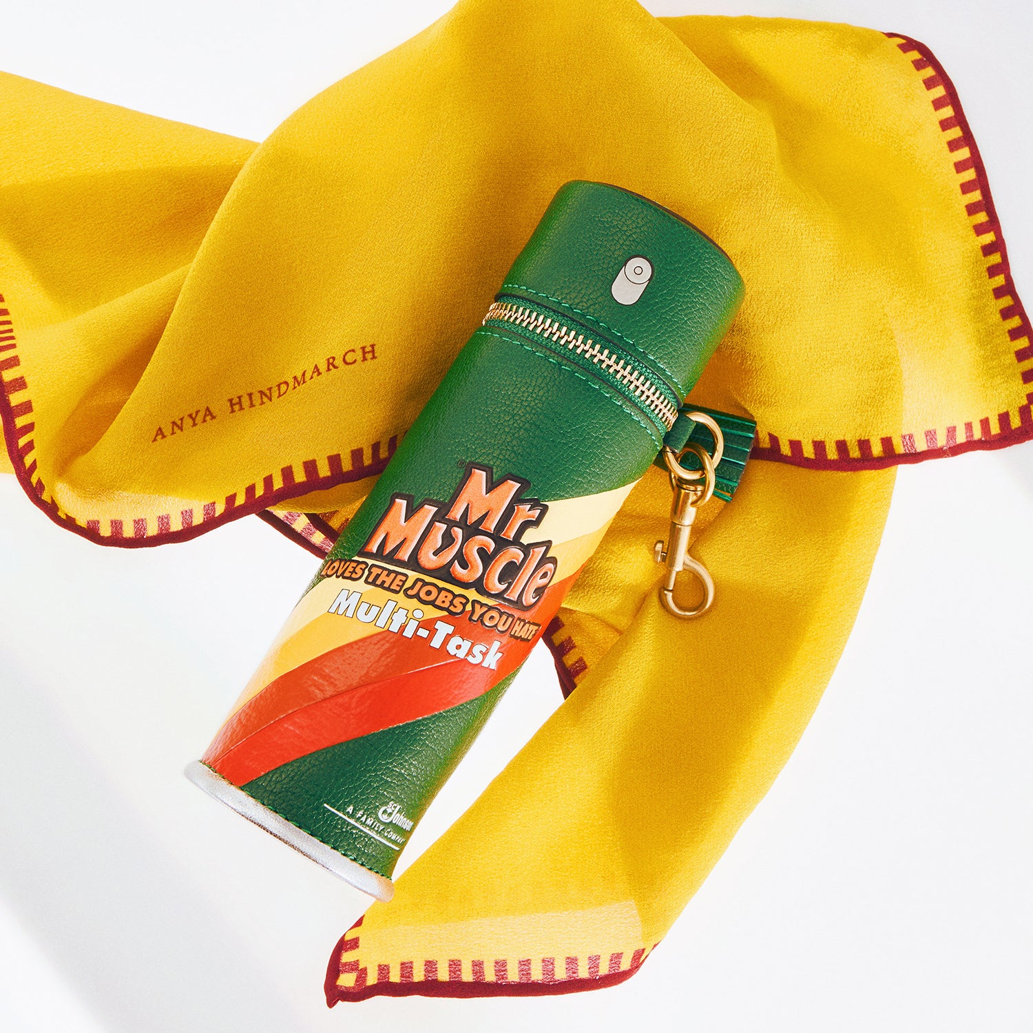 Anya Brands Mr Muscle Duster Silk Scarf | Anya Hindmarch UK
