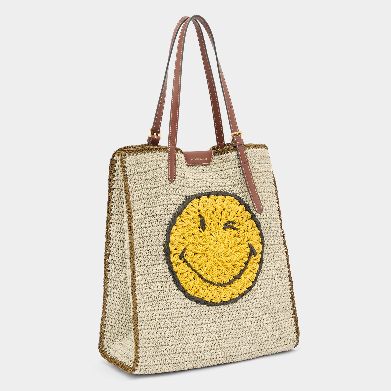 ❤️ANYA HINDMARCH❤️WINK SMILY LEATHER TOTE Anya Hindmarch I Am A Plastic Bag Wink Tote Bag | Liberty