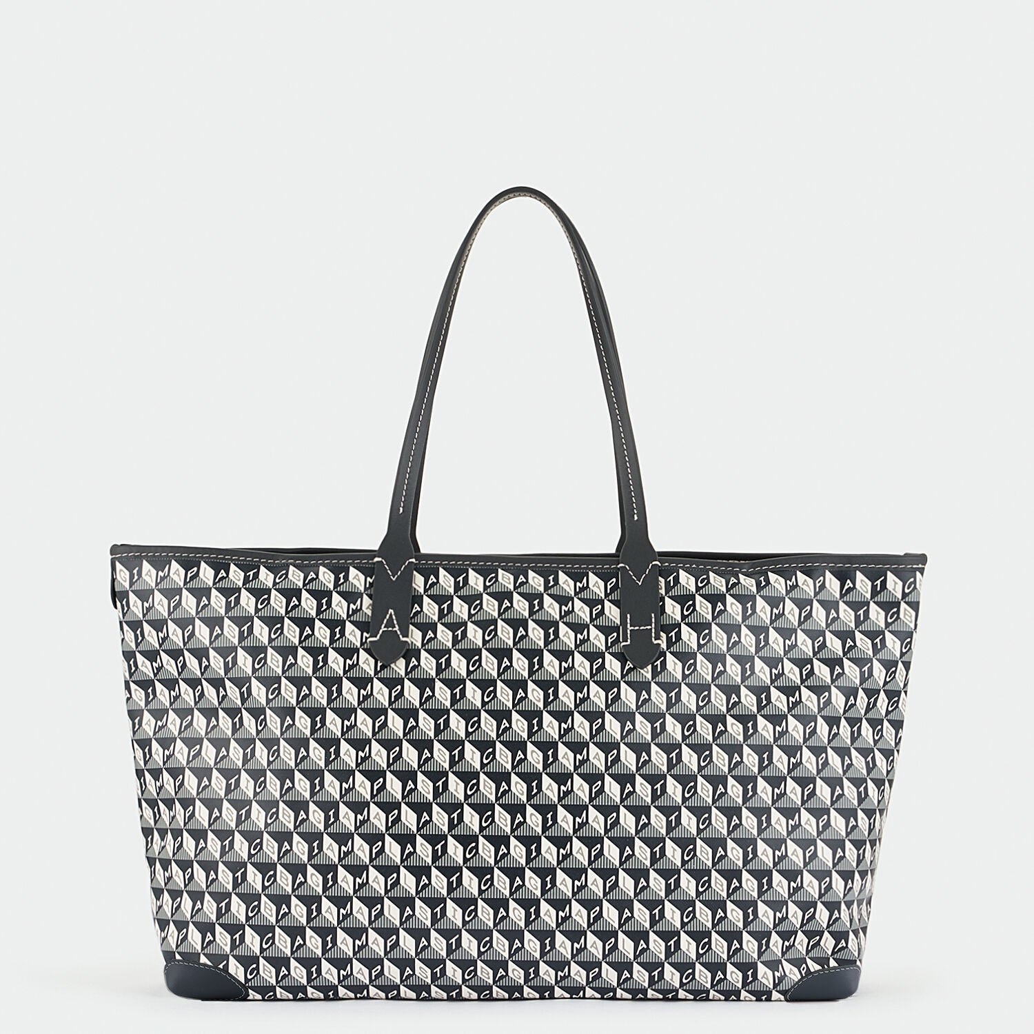 I Am A Plastic Bag Small Motif Tote -

                  
                    Recycled Coated Canvas in Charcoal -
                  

                  Anya Hindmarch UK
