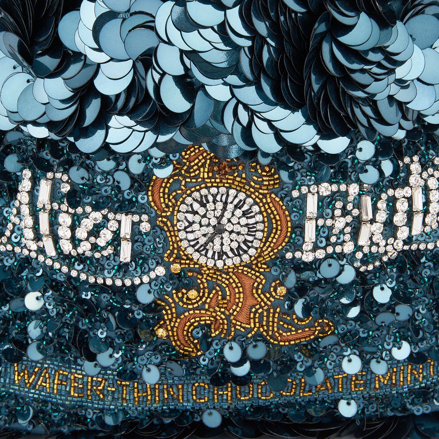 関税なし/ANYA HINDMARCH / Mini Tote After Eight in Dark Teal Anya Brands After Eight® Mini Tote | Anya Hindmarch UK