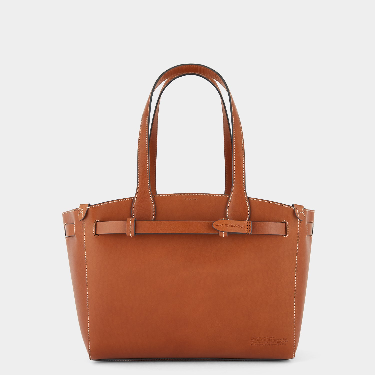Return to Nature Small Tote -

                  
                    Compostable Leather in Tan -
                  

                  Anya Hindmarch UK
