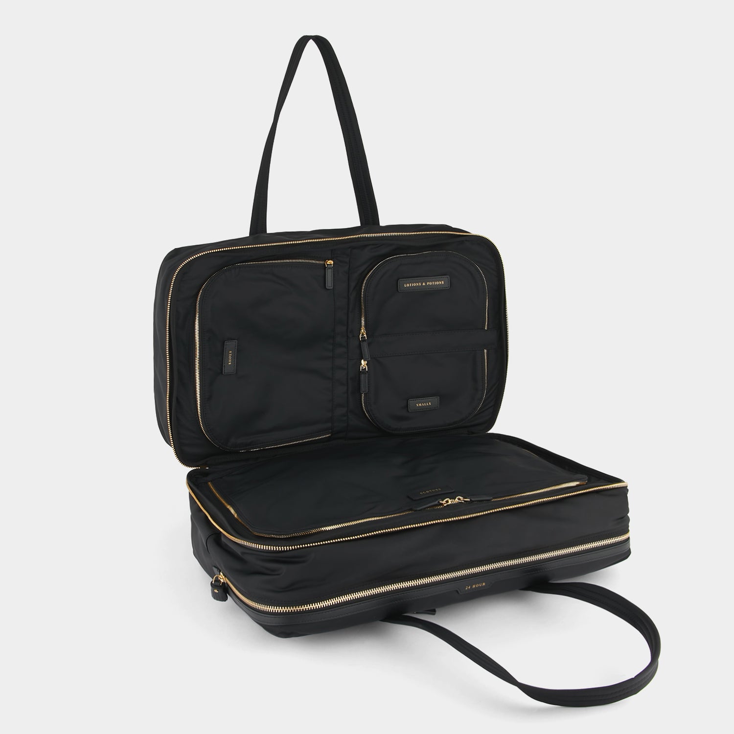 直営店【Anya Hindmarch】24hrs Travel ナイロントラベル バッグ 24 Hour Nylon Travel Bag | Anya Hindmarch UK