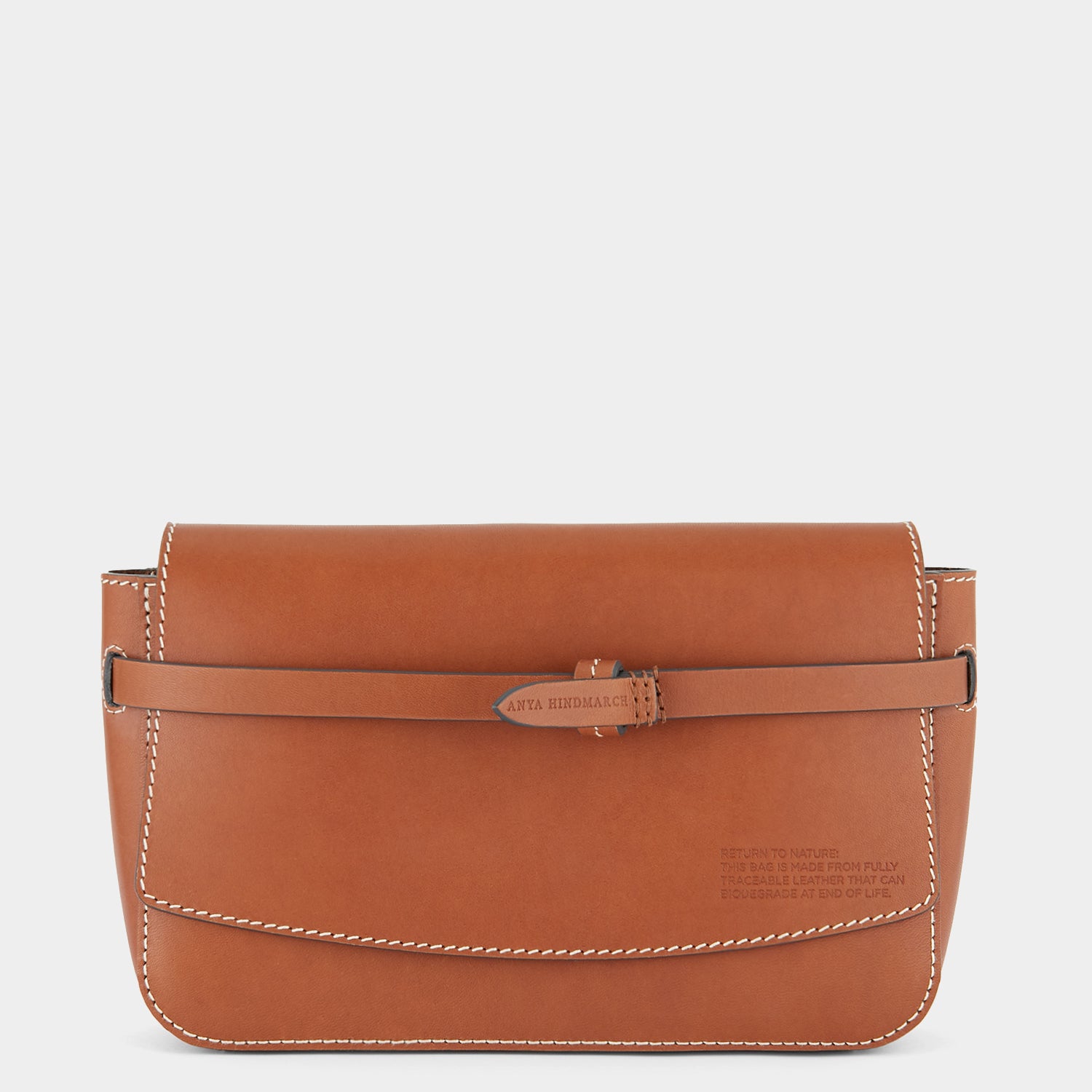 Return to Nature Clutch -

                  
                    Compostable Leather in Tan -
                  

                  Anya Hindmarch UK
