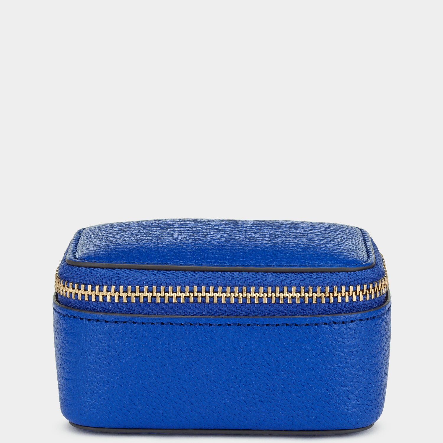 ANYA HINDMARCH ブルーレザー ポーチ、　レザーケース Bespoke Small Keepsake Box | Anya Hindmarch UK