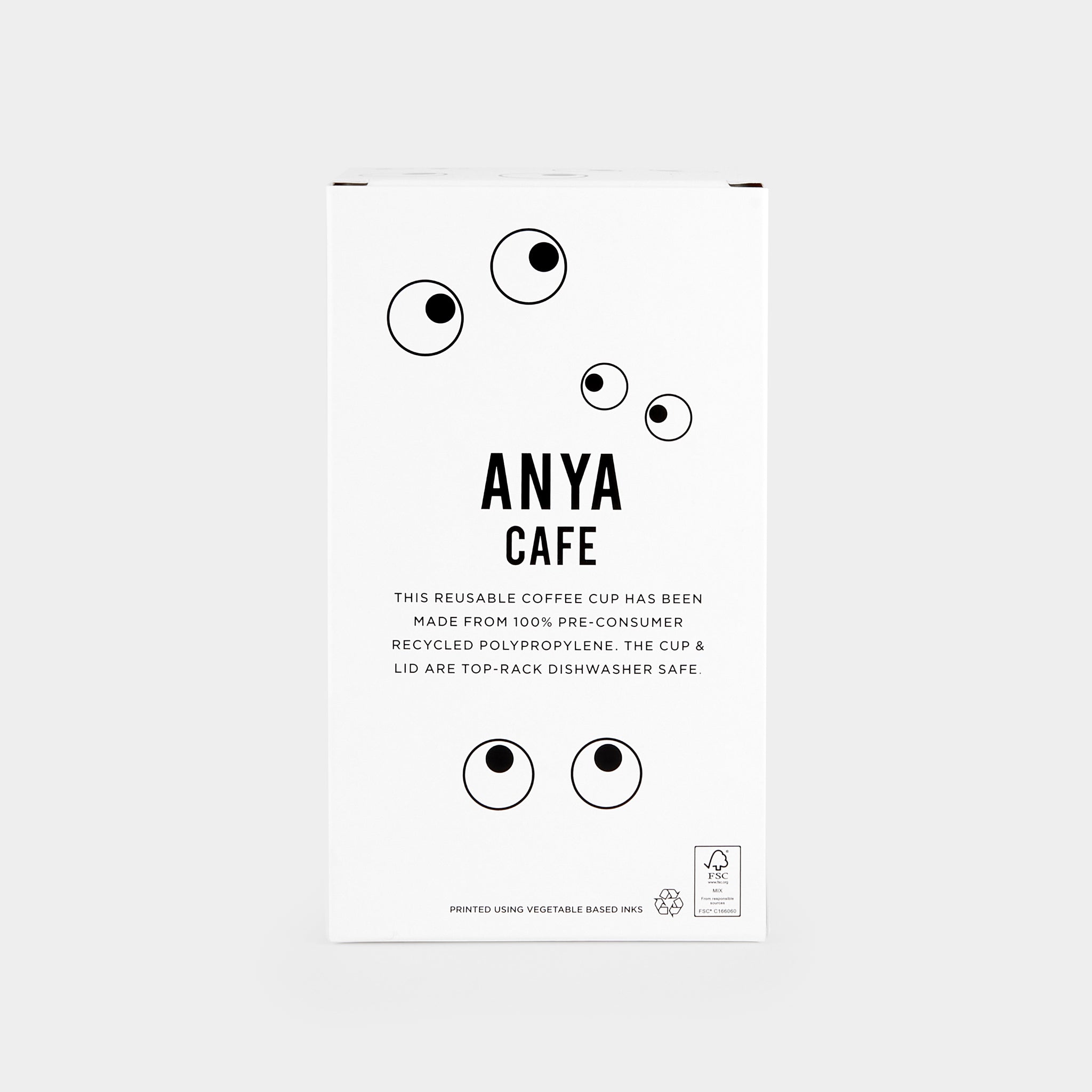 Eyes Coffee Cup -

                  
                    Recycled Plastic in Black -
                  

                  Anya Hindmarch UK
