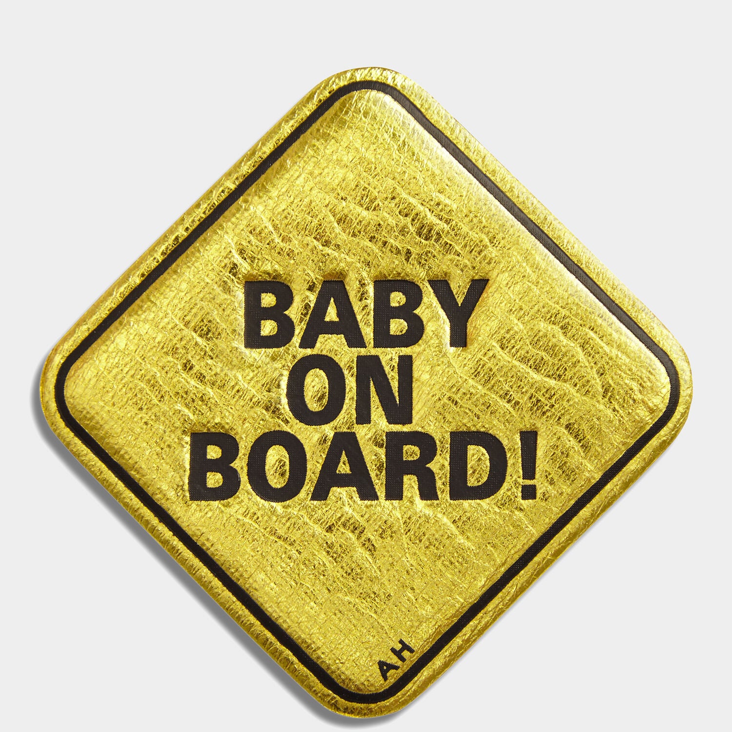 Baby On Board Leather Sticker -

                  
                    Capra in Mustard -
                  

                  Anya Hindmarch UK
