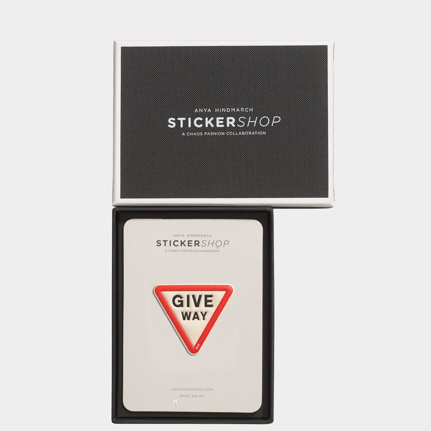 Give Way Leather Stickers -

                  
                    Capra in Chalk -
                  

                  Anya Hindmarch UK
