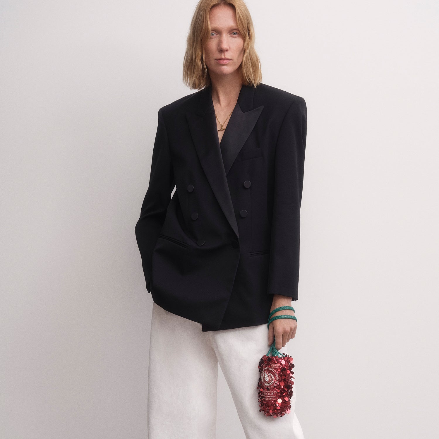 Anya Brands Flying Goose Sriracha Mini Bucket Bag -

          
            Satin/Sequins in Oxblood Red -
          

          Anya Hindmarch UK
