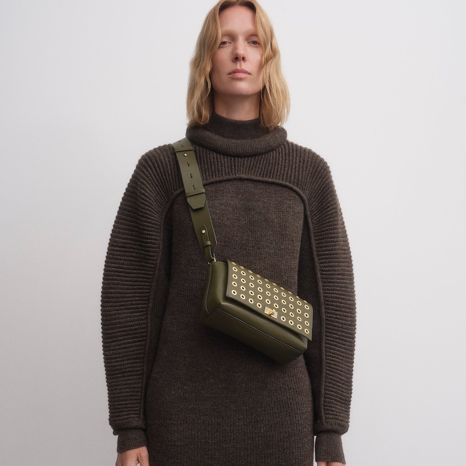 Mortimer Eyelet Cross-body -

          
            Smooth Leather in Bonsai Green -
          

          Anya Hindmarch UK
