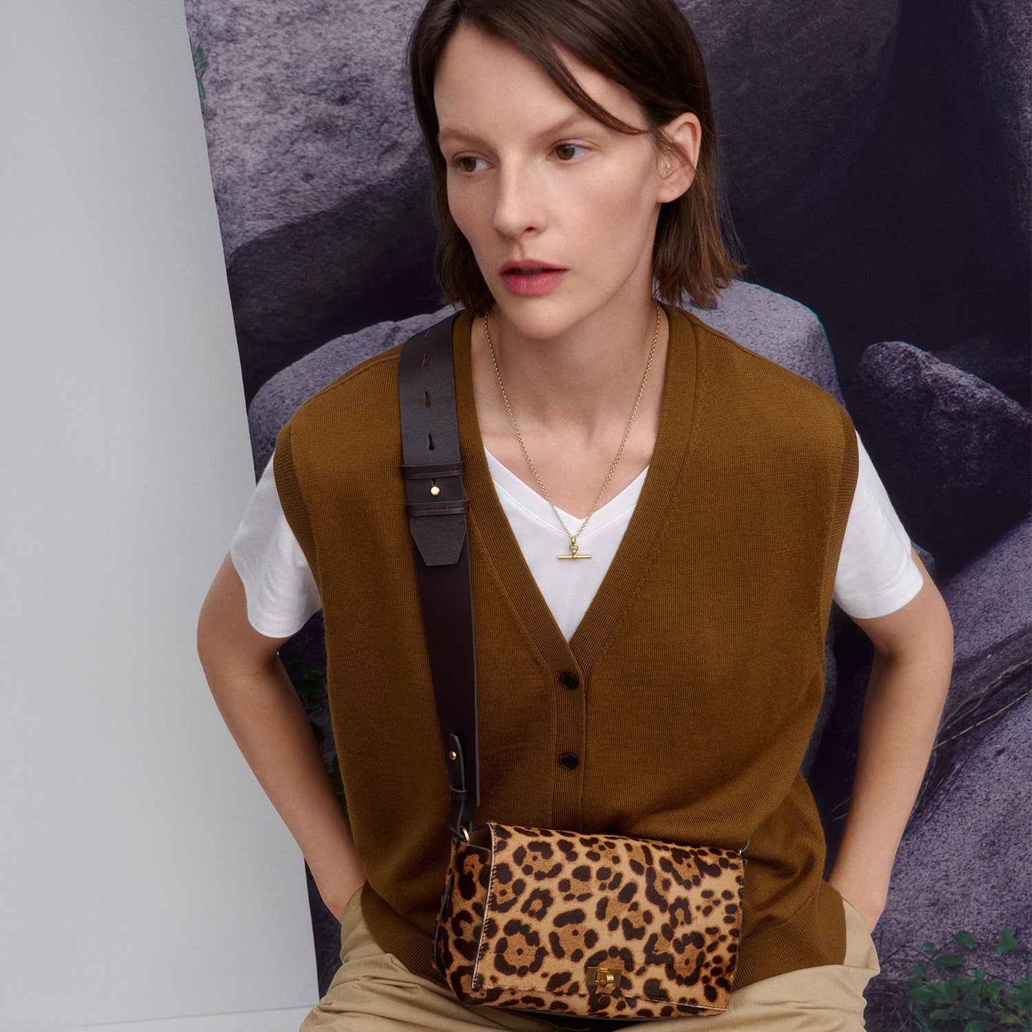 Mortimer Leopard Cross-body -

          
            Calf Leather in Leopard -
          

          Anya Hindmarch UK
