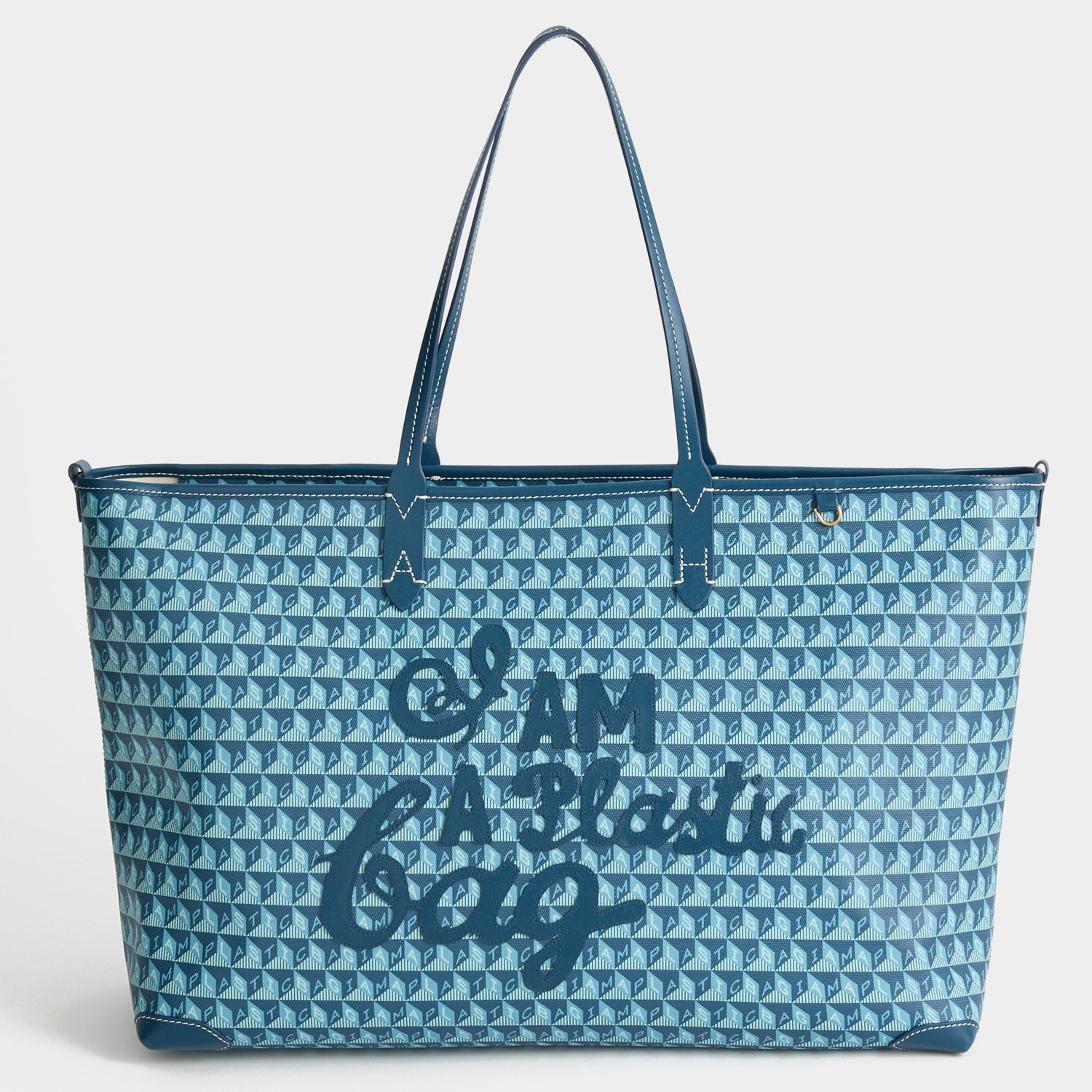I Am A Plastic Bag Zipped Tote -

          
            Canvas in Dark Petrol -
          

          Anya Hindmarch UK

