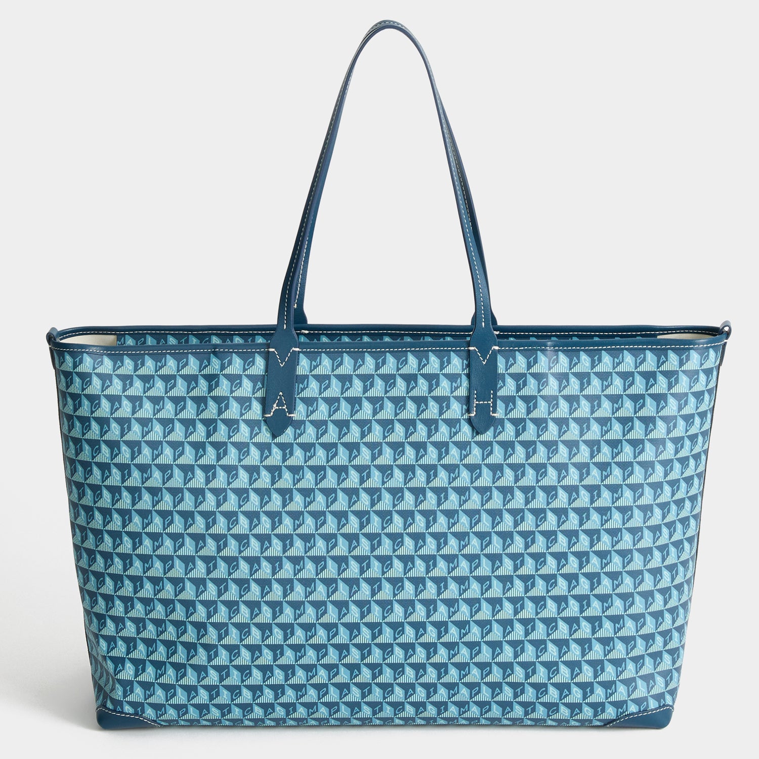 I Am A Plastic Bag Zipped Tote -

          
            Canvas in Dark Petrol -
          

          Anya Hindmarch UK
